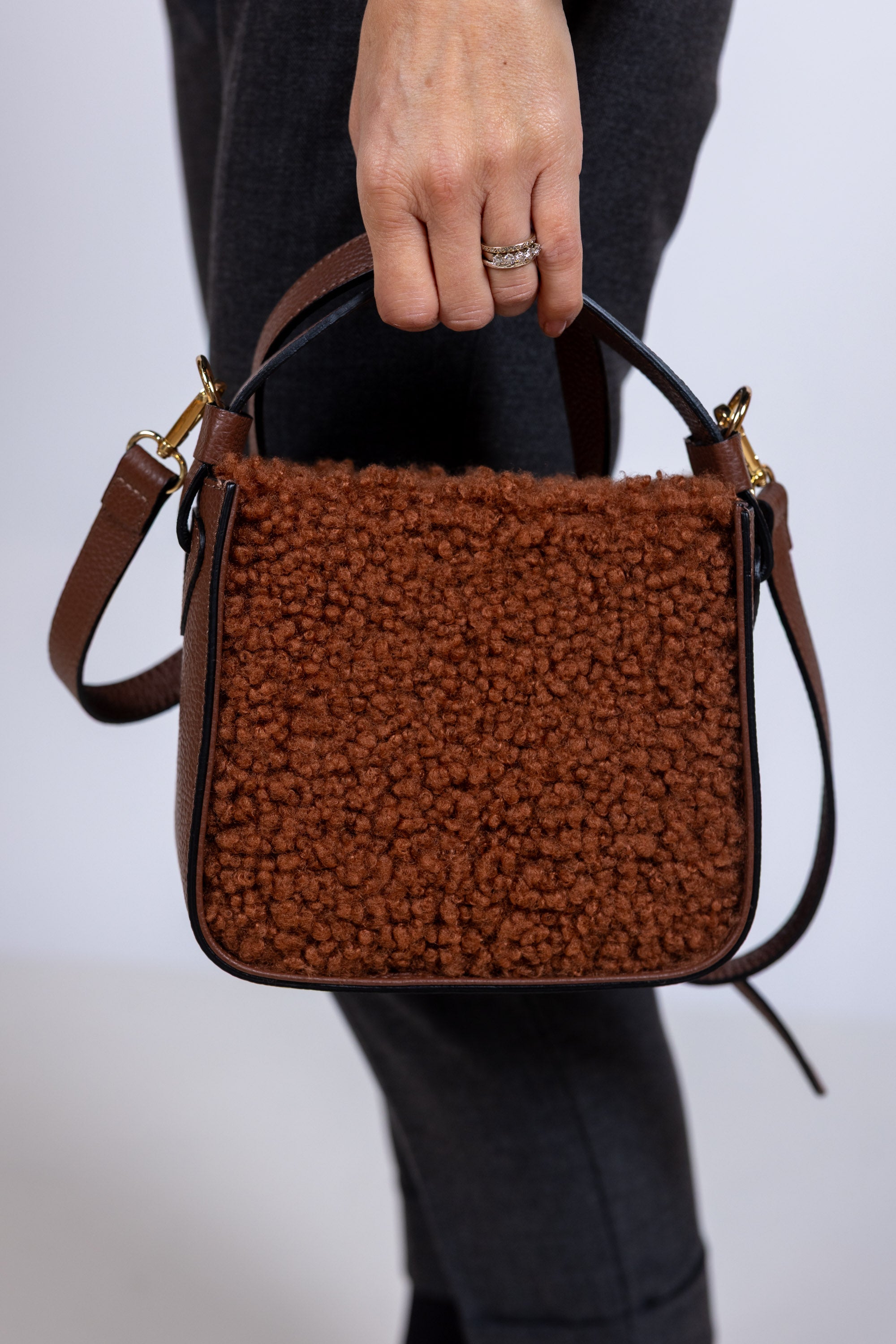 Tas met teddy - Bruin