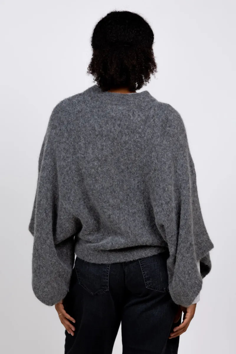 MIREIMARIE MIREIMARIE LYON Oversized vest - Antraciet