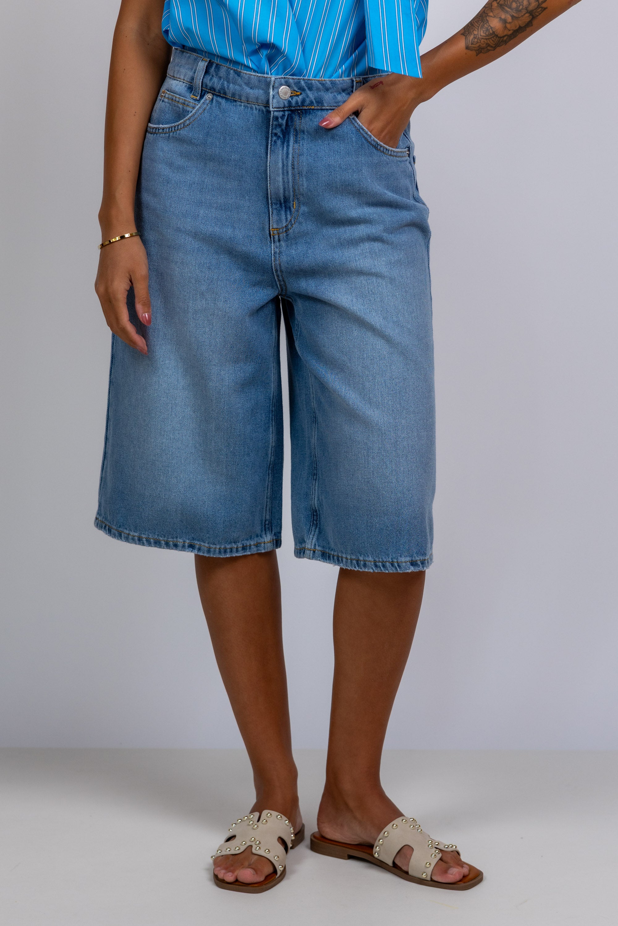 Denim bermuda - Licht jeans