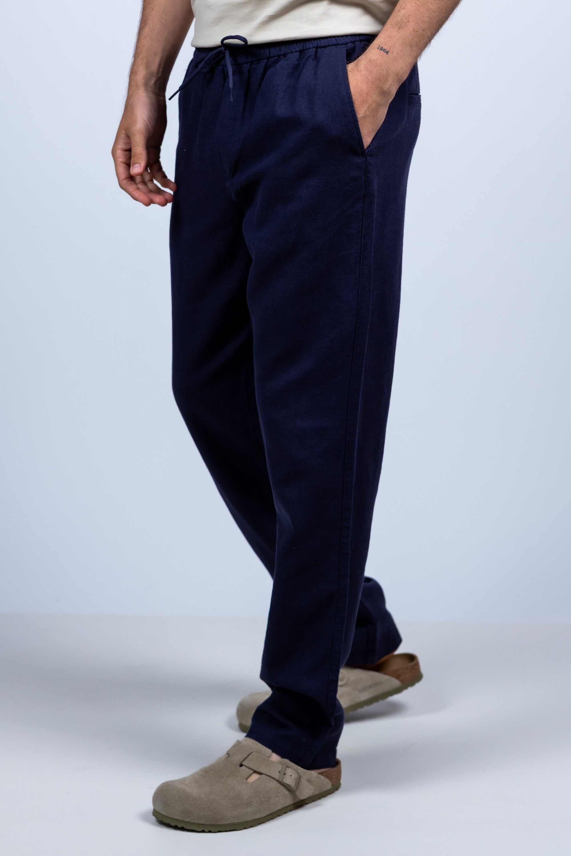 Broek met trekkoord - Marine