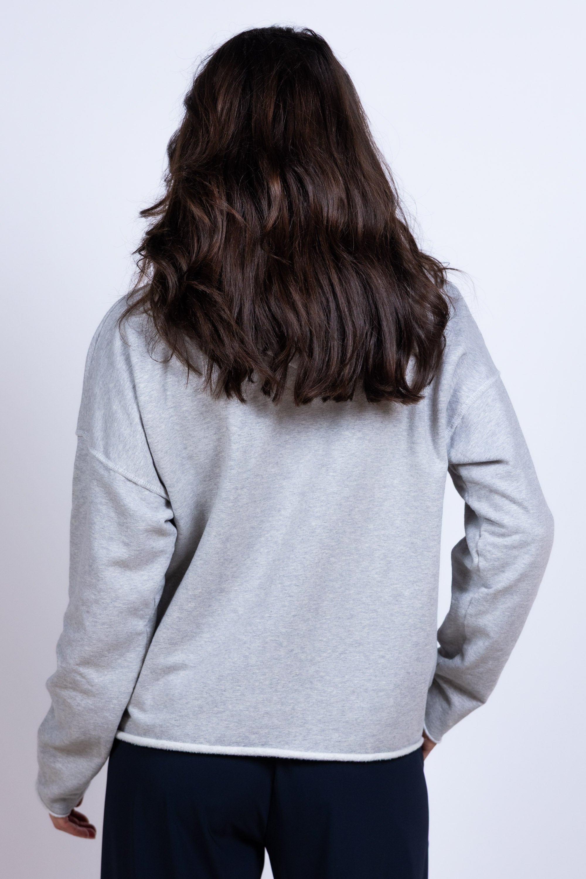 Trui met capuchon - Lichtgrijs