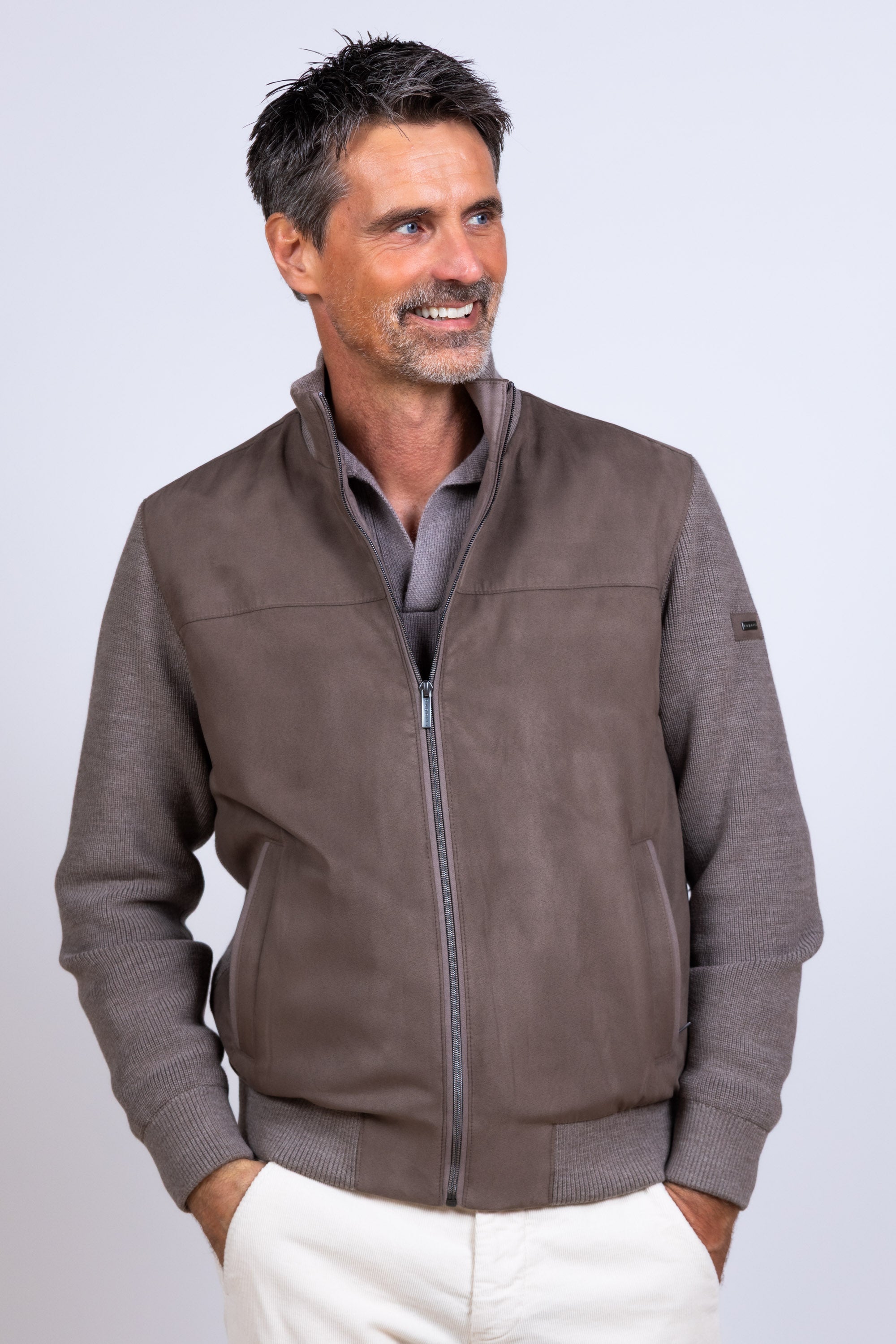 Jasje met rits - Taupe