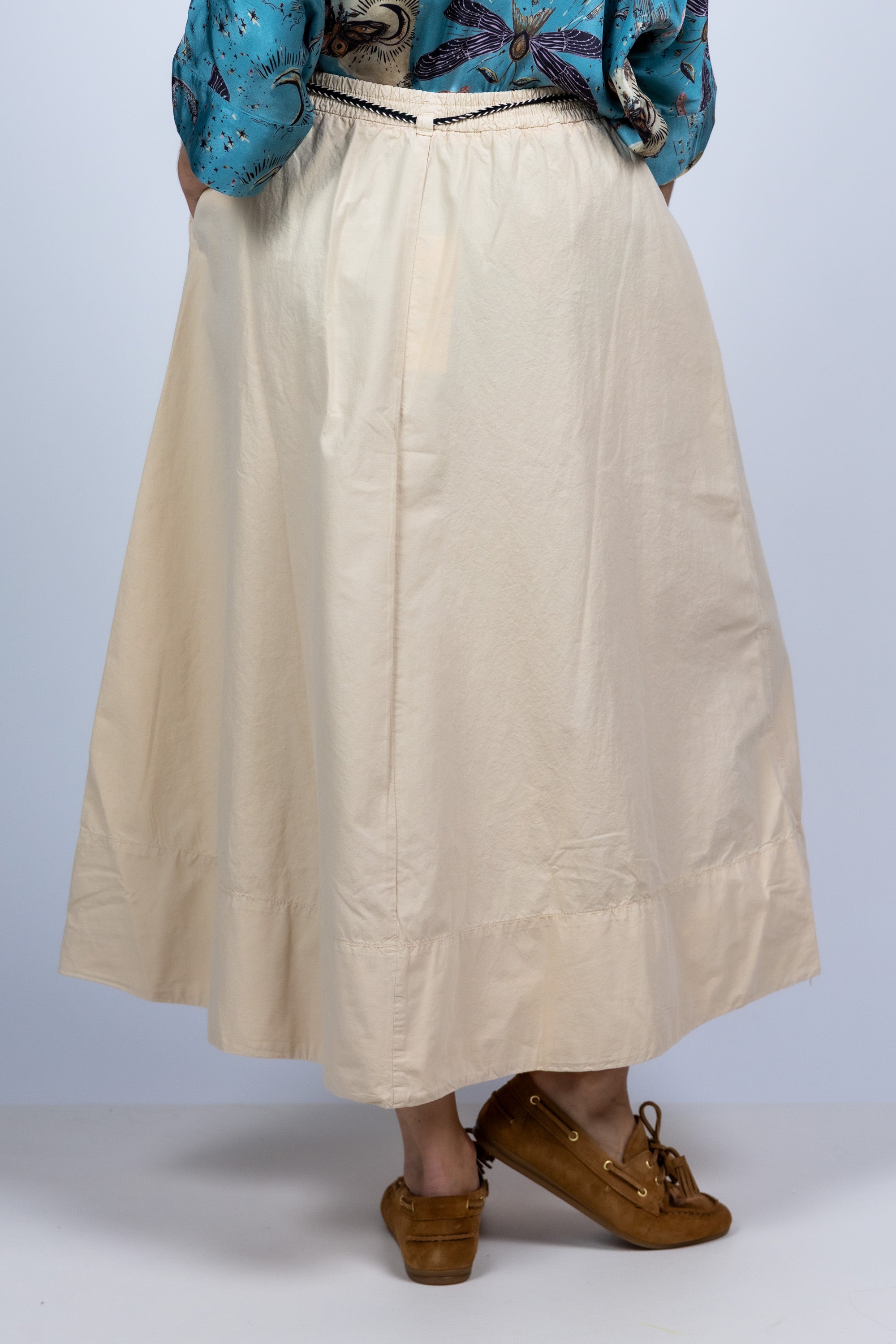 Rok met koord - Beige