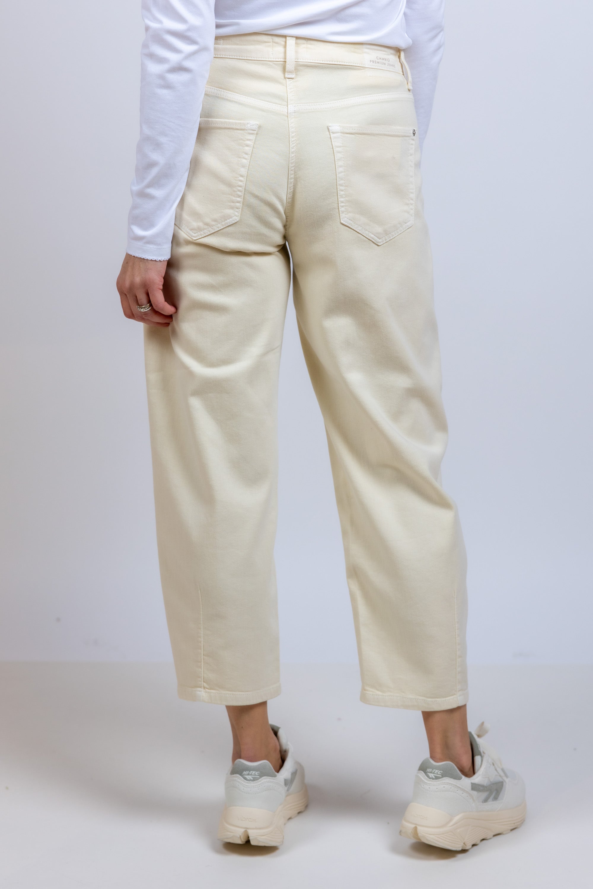 Broek met balloonfit - Vanille