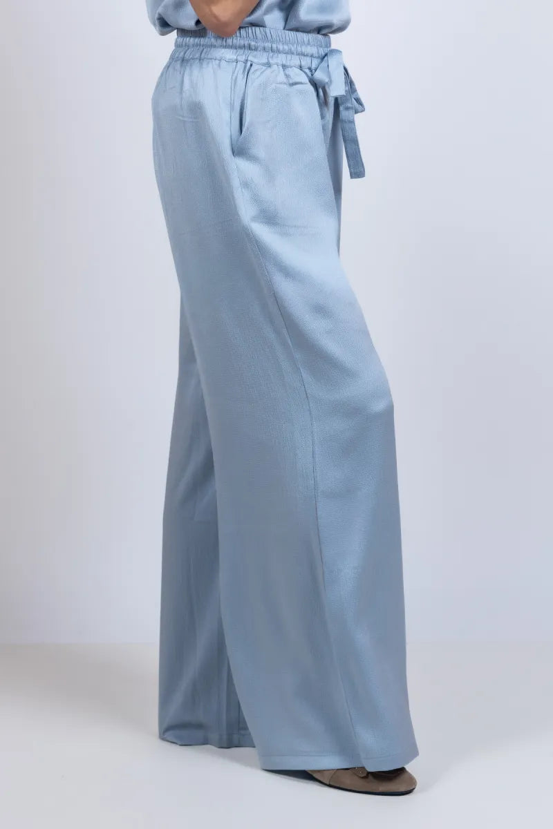 AMAYA AMAYA CIEL Wijde broek - Bleu