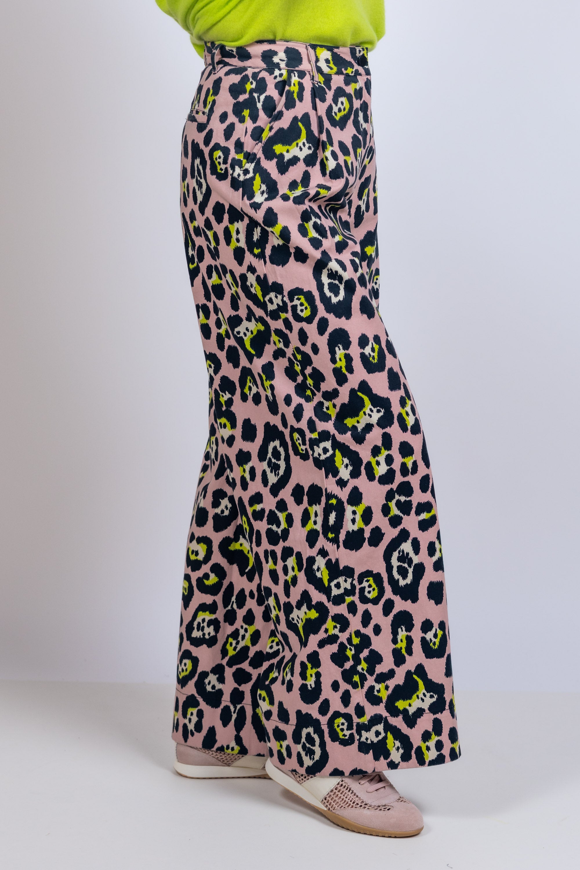 Jeans met print - Oudroze