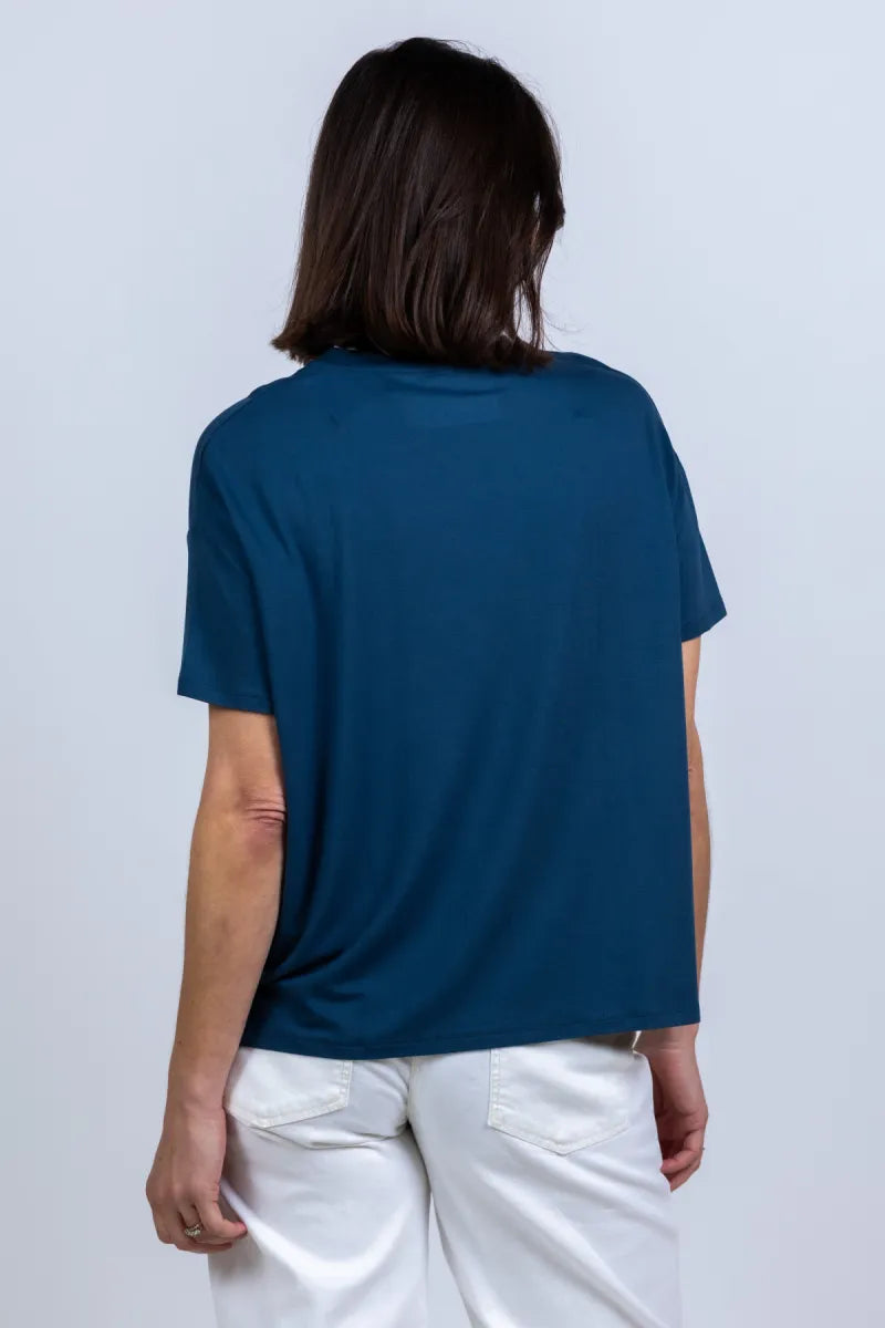 MAJESTIC MAJESTIC M001-FT1104 MAJESTIC M001-FT1104 T-shirt met korte mouwen - Inkt