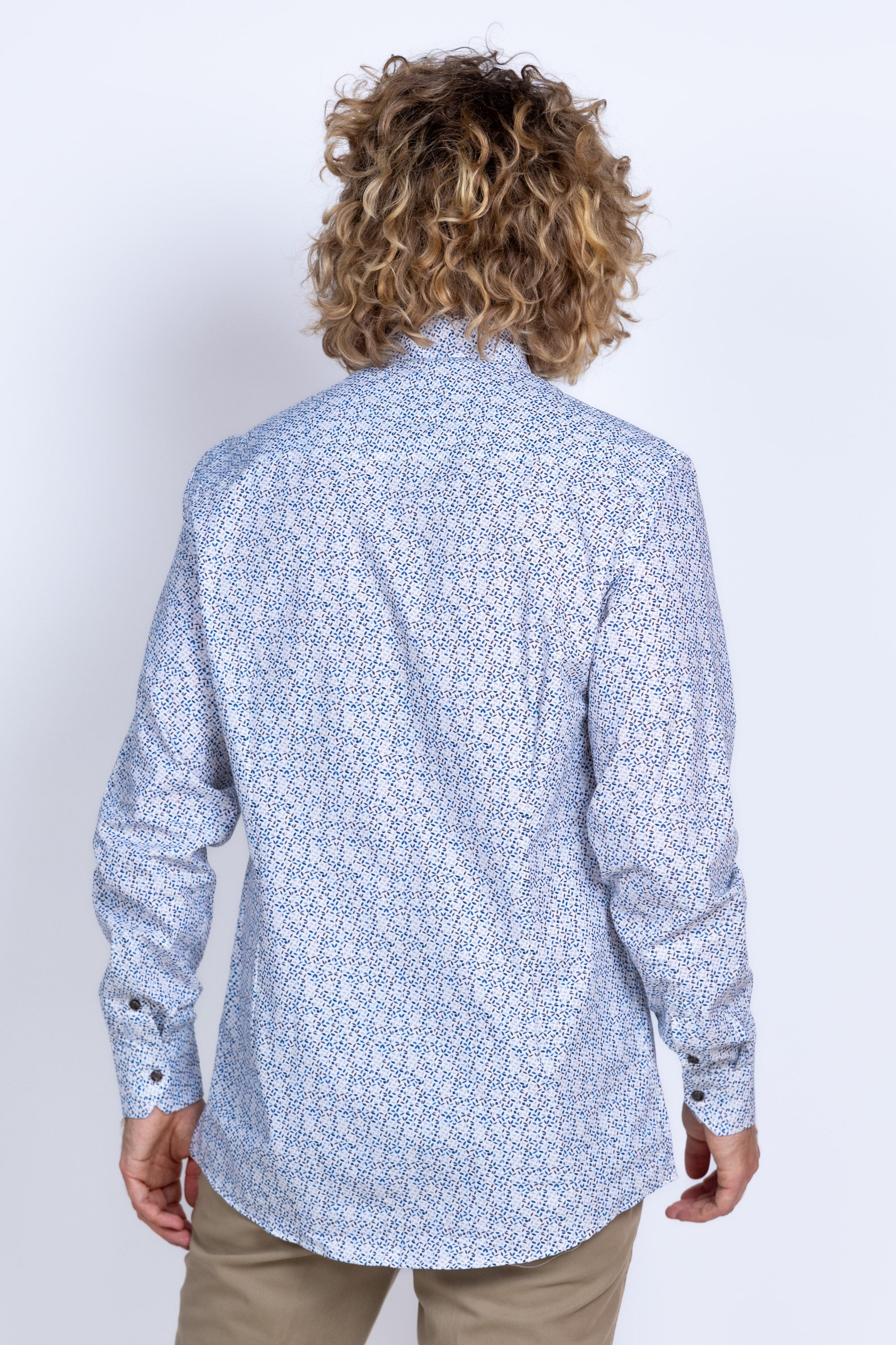 Overhemd met print - Zand