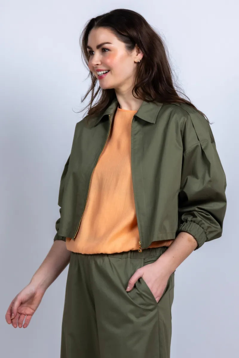 CAROLINE BISS CAROLINE BISS 1825 CAROLINE BISS 1825 Jasje met rits - Olijfgroen