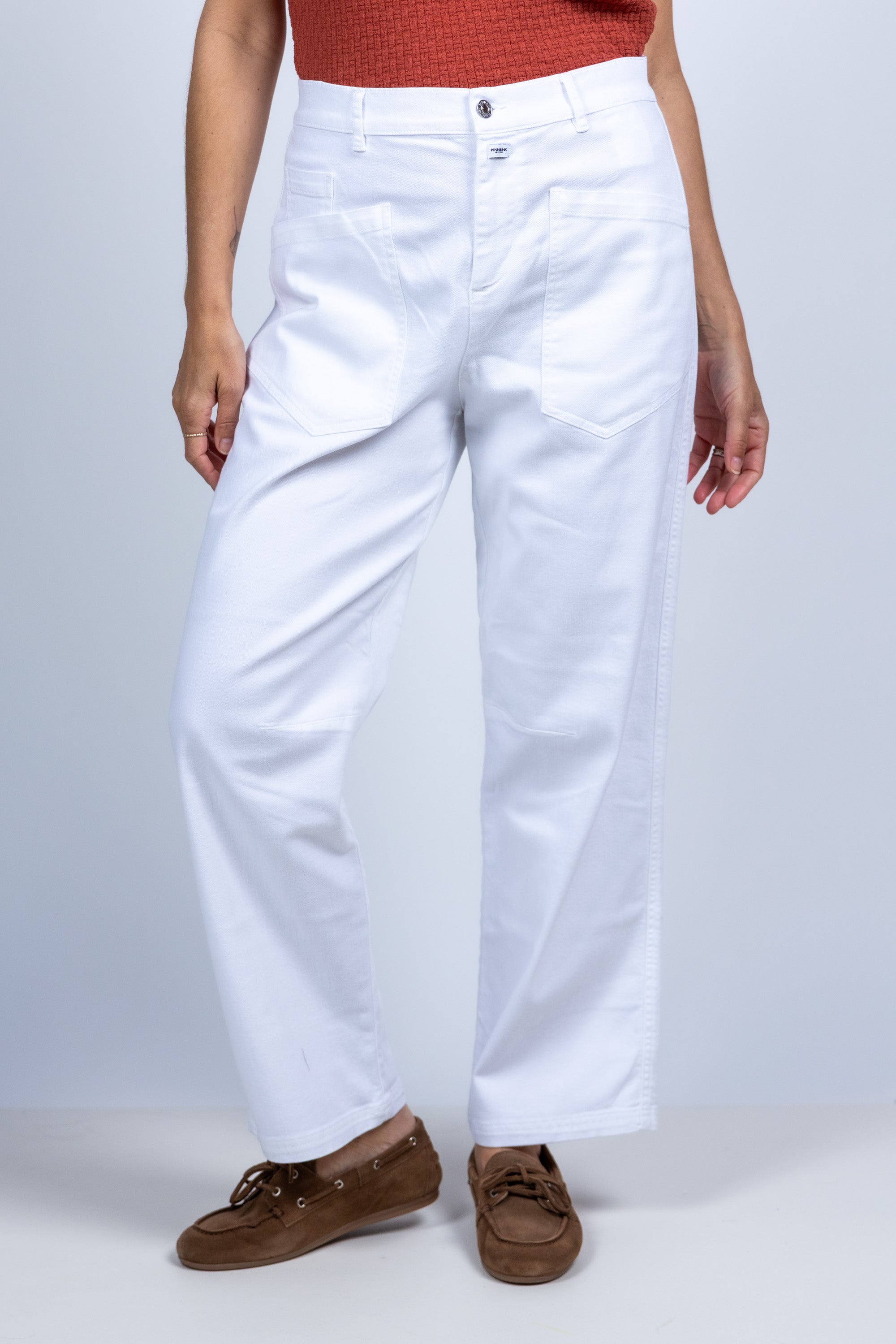 Broek met zakken - Wit