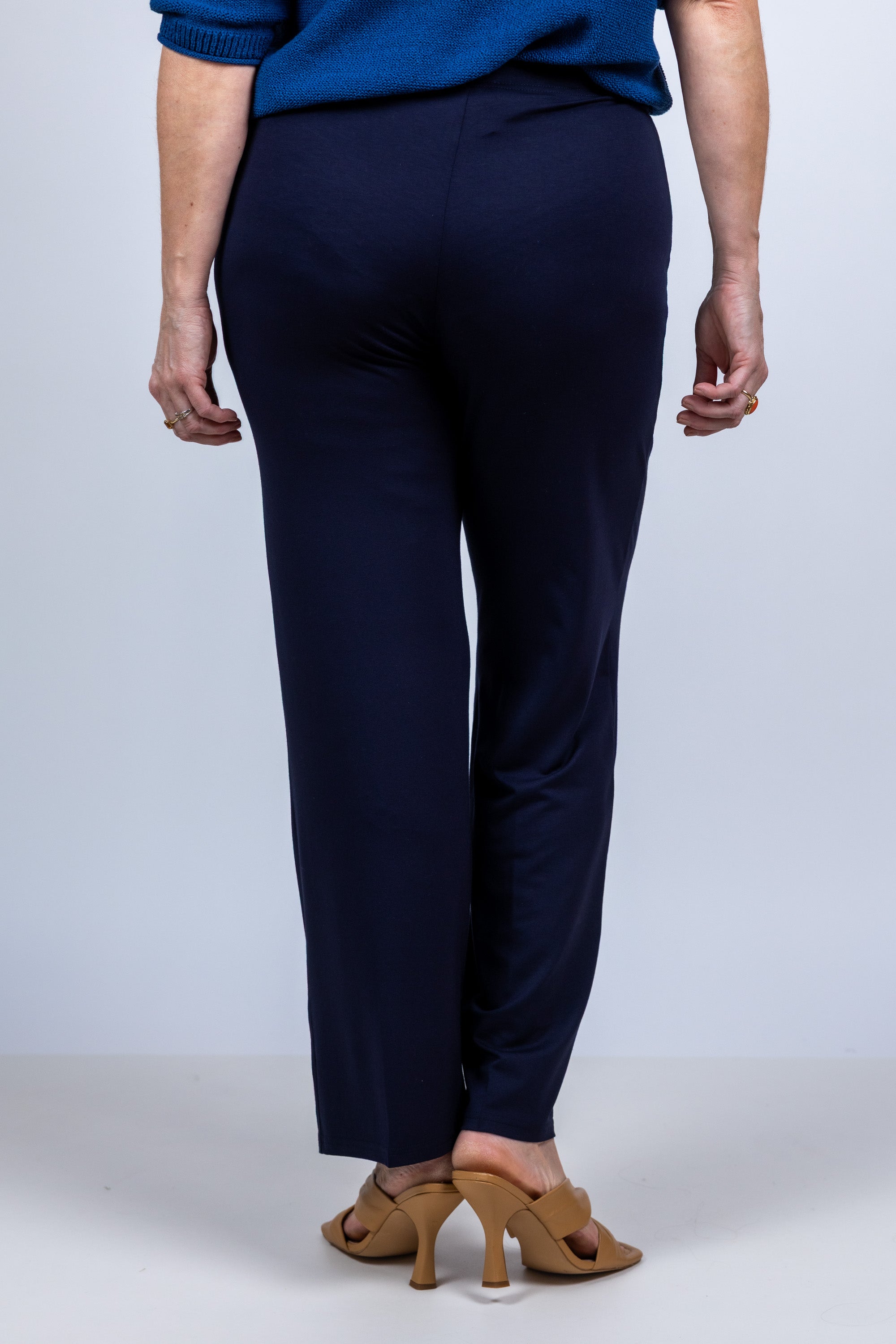 Broek met rechte pijpen - Marine