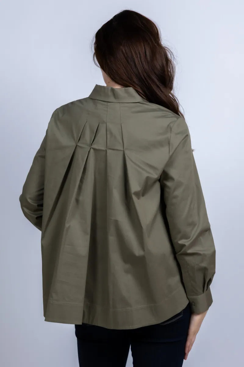 FFC Blouse met knopen - Olijfgroen