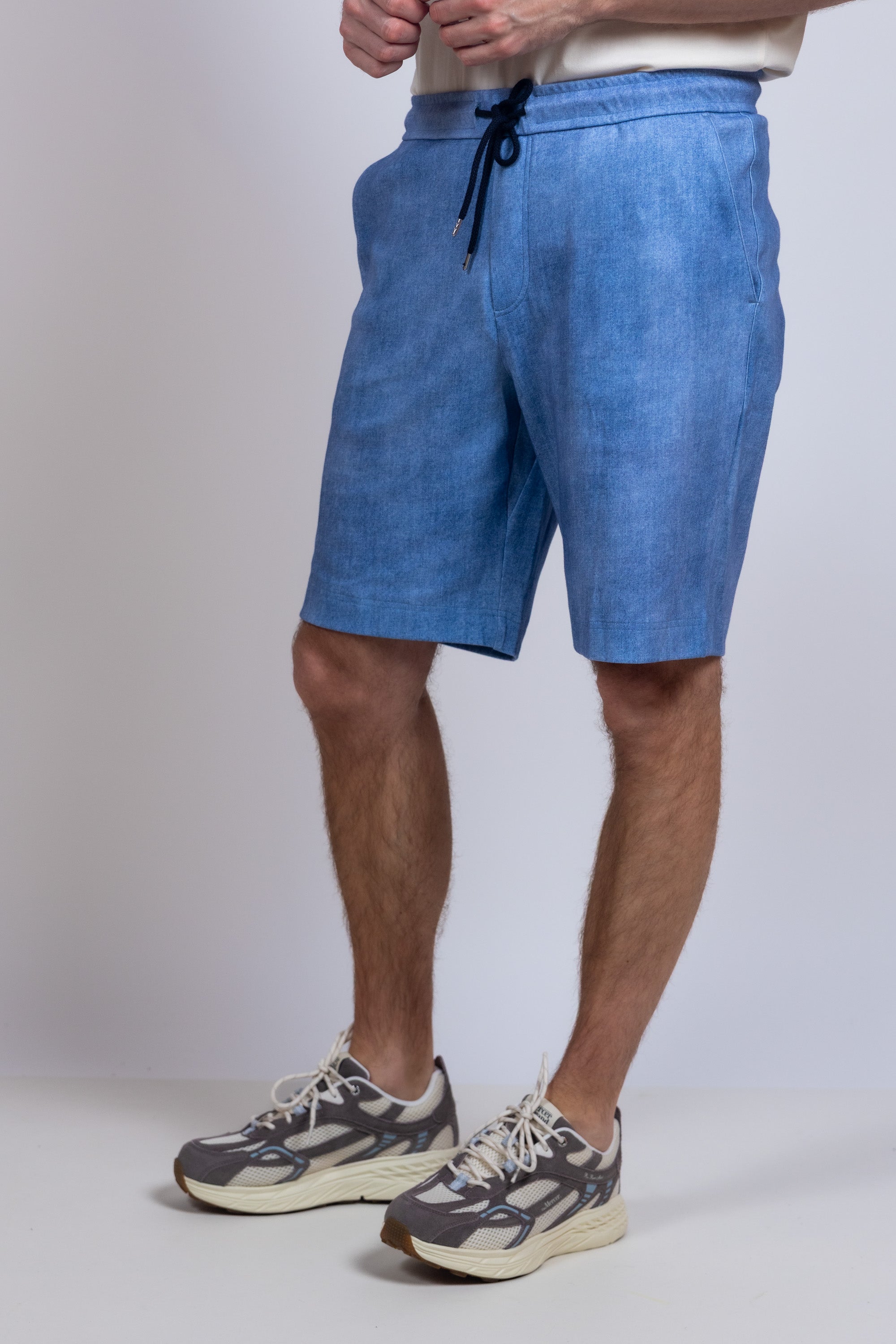 Korte broek met koord - Inkt