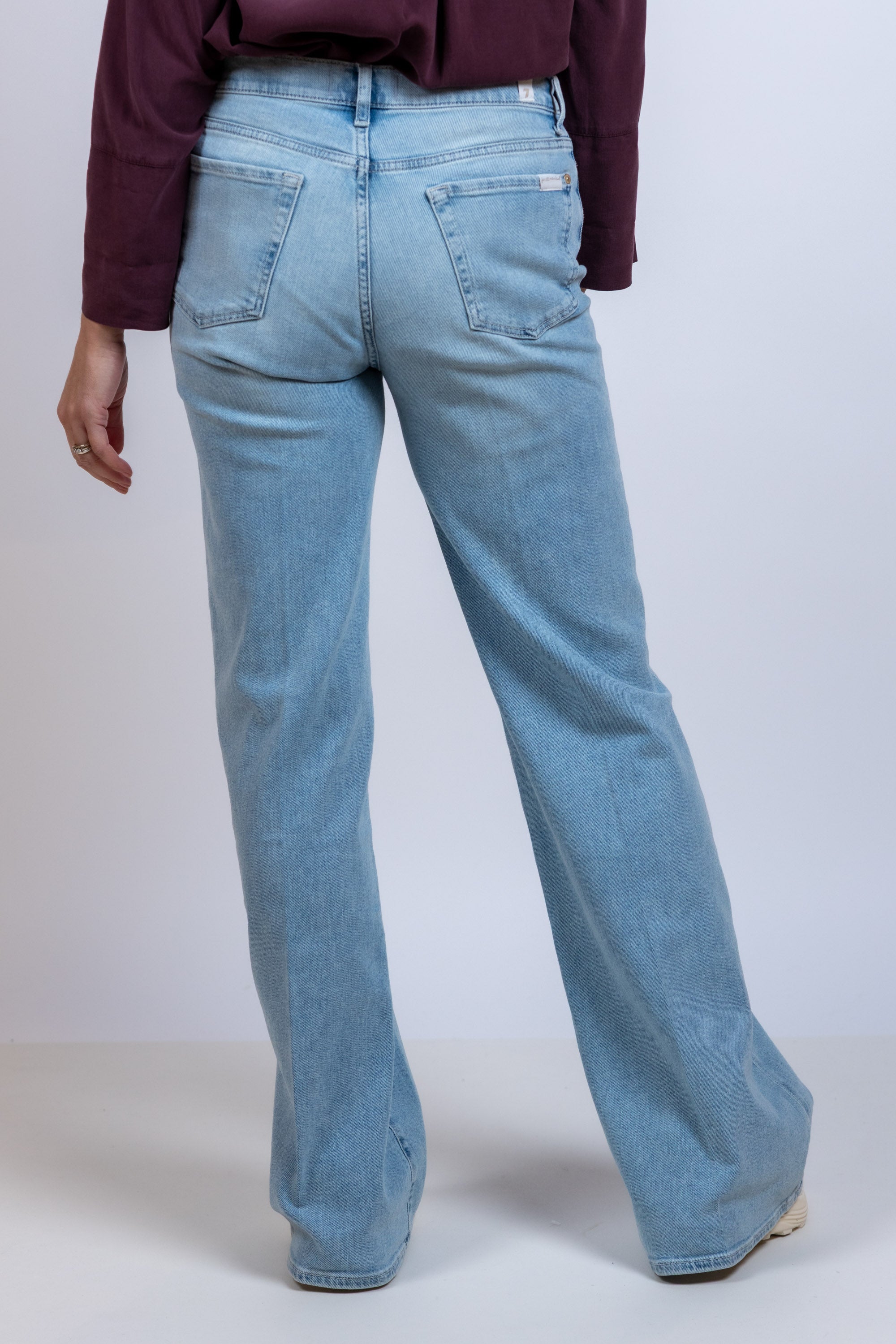Jeans met wijde pijpen - Licht jeans