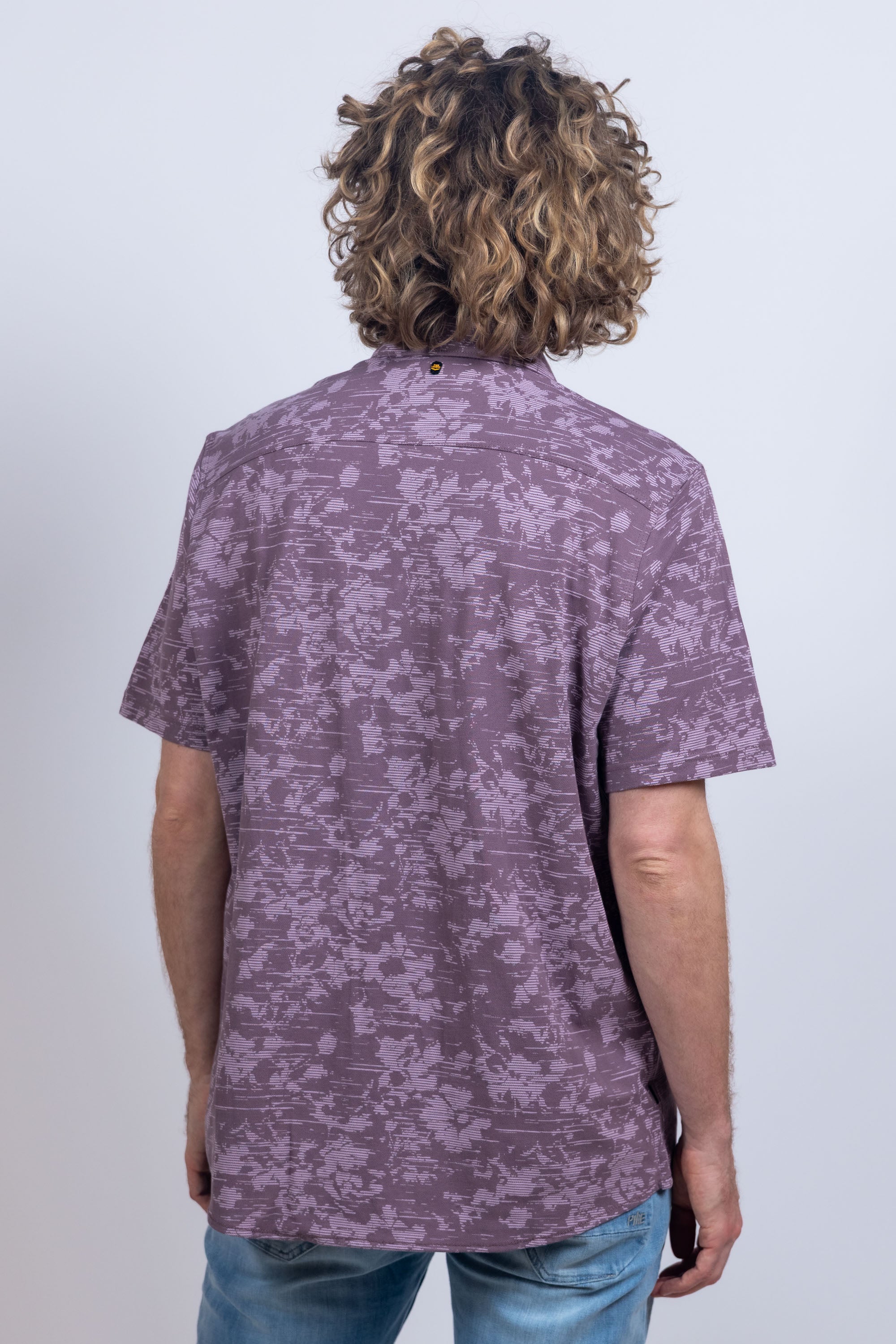 Shirt met print - Aubergine/plum