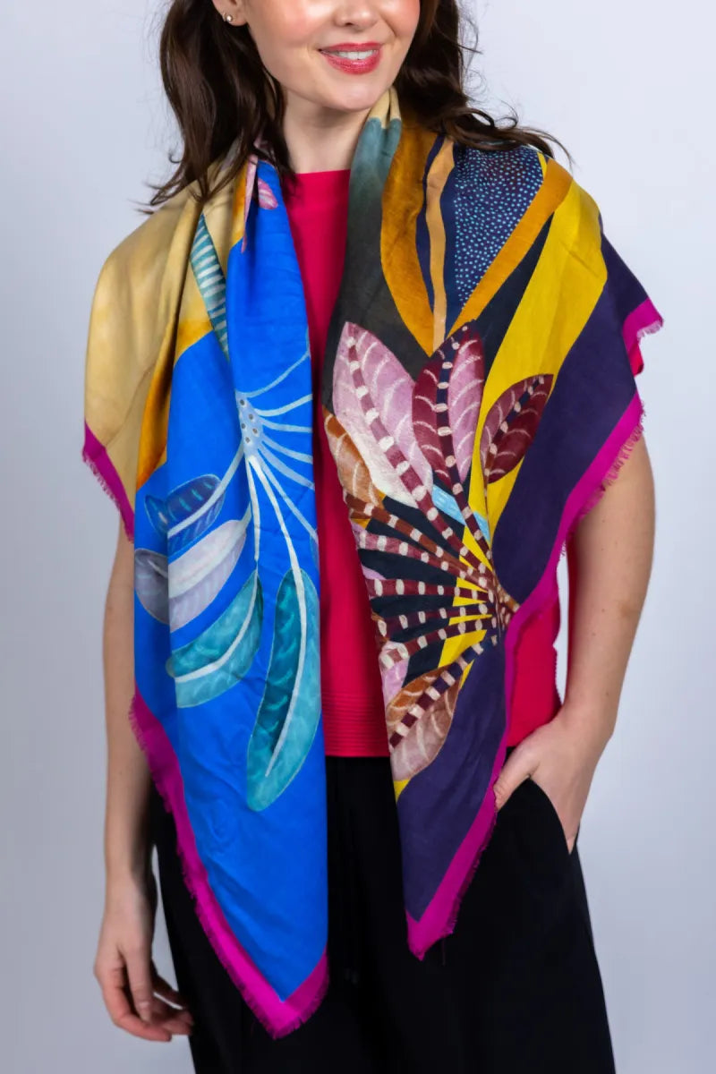 COMUNQUE COMUNQUE FATA MORGANA Sjaal met print - Rood