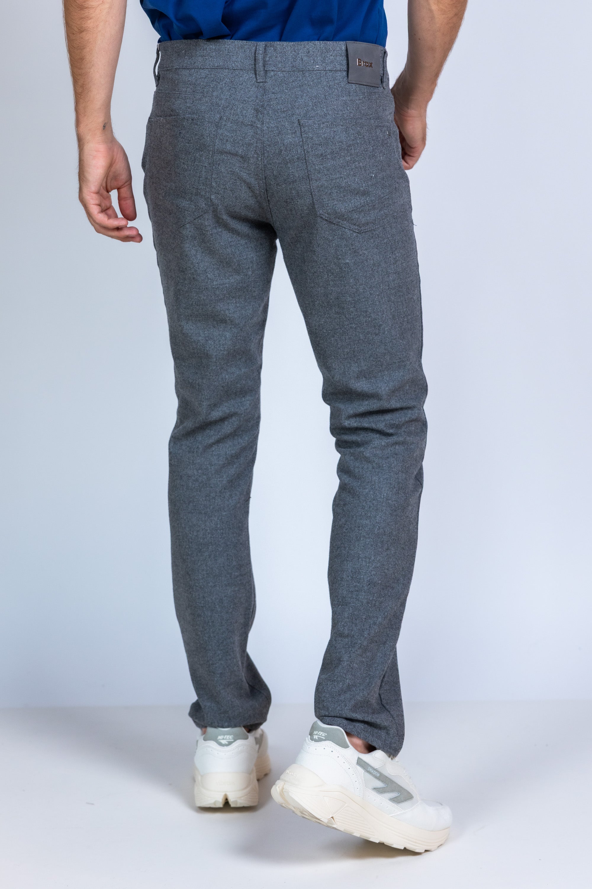 Broek met zakken - Lichtgrijs