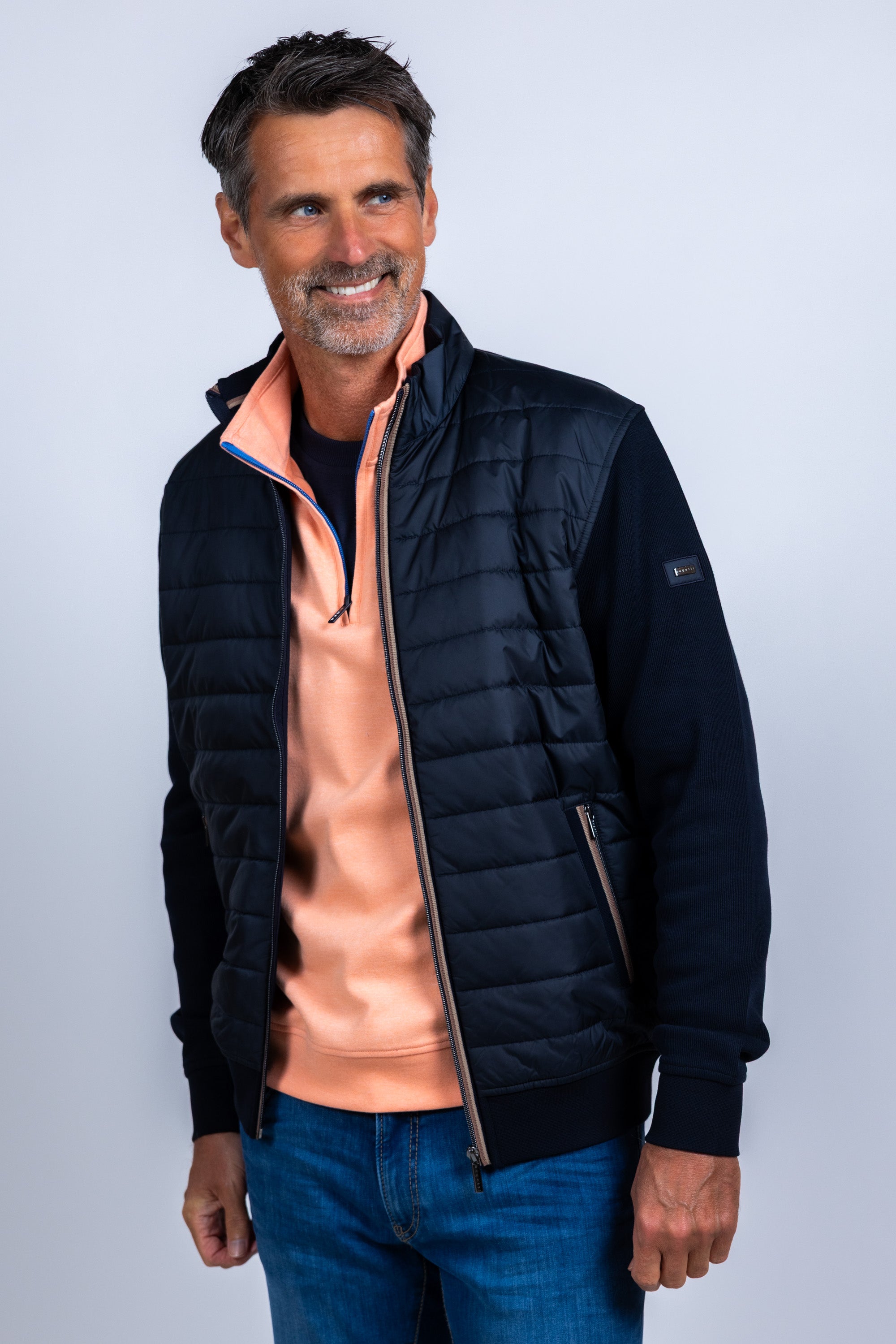 Vest met rits - Marine