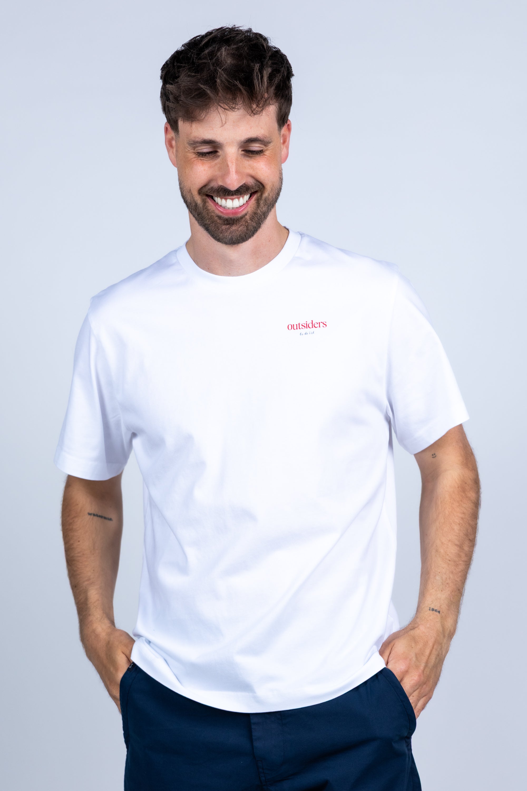 T-shirt met print - Wit