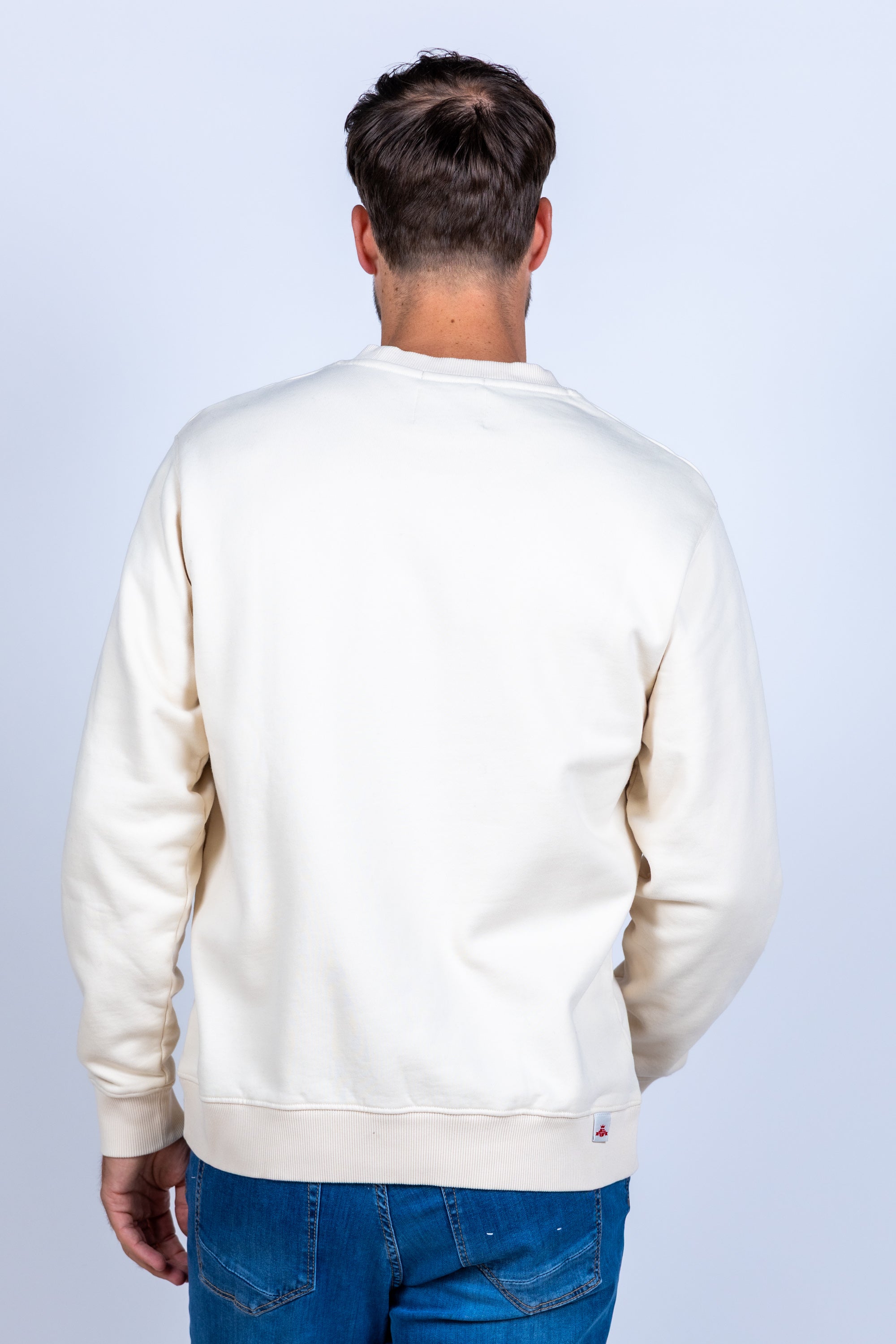 Sweater met ronde hals - Ecru