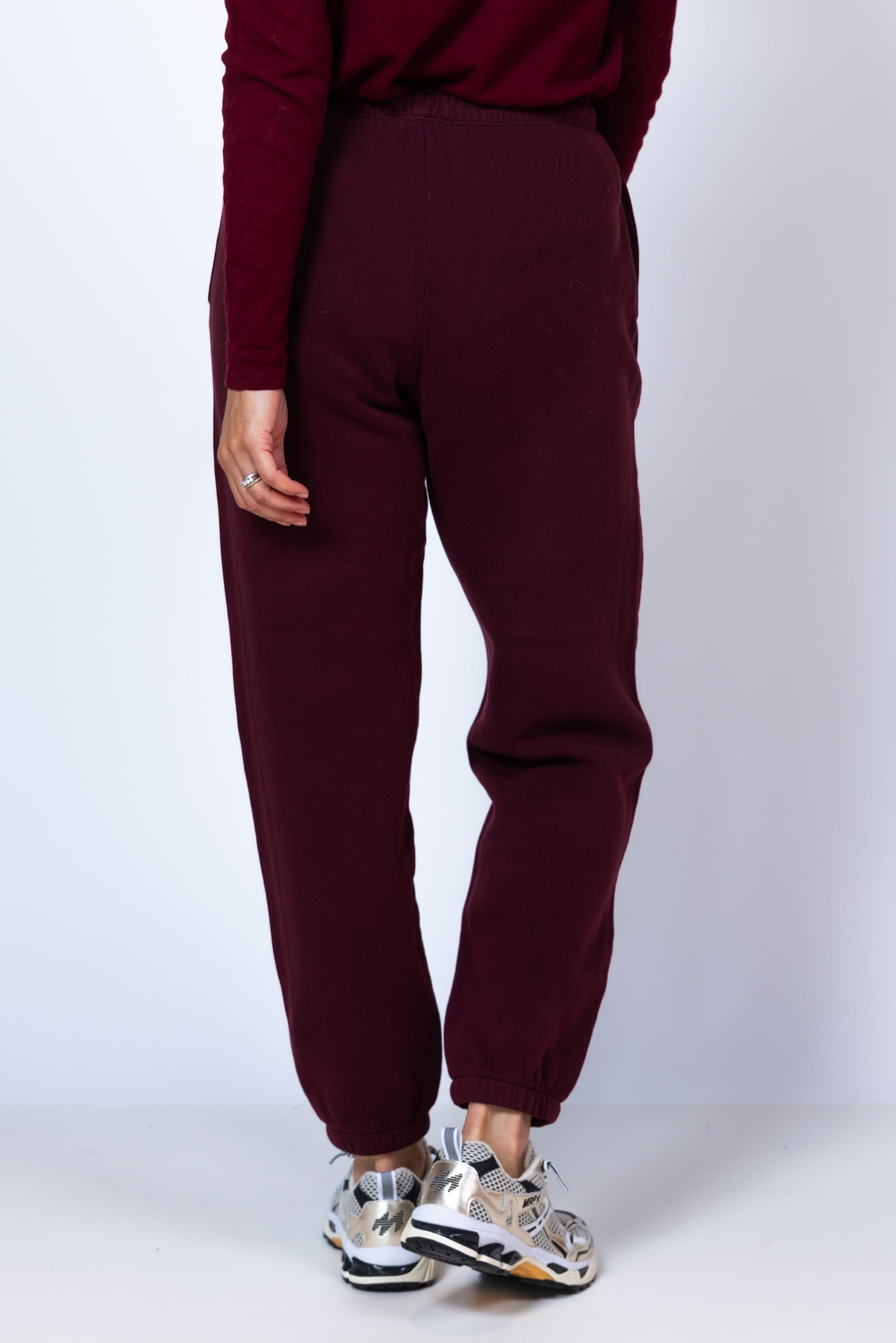 Sweatpants met zakken - Donkerbordeaux