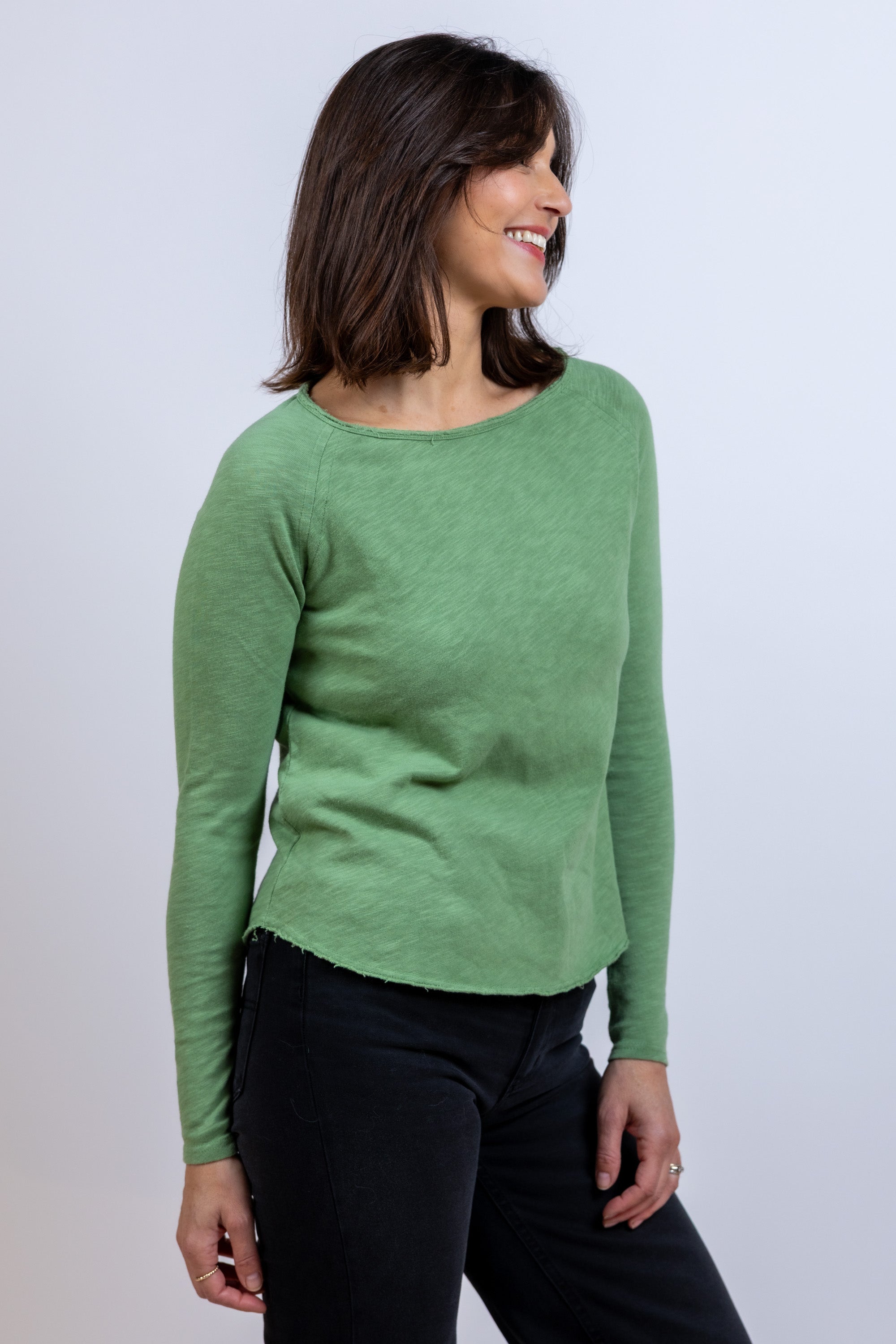 T-shirt met lange mouwen - Khaki