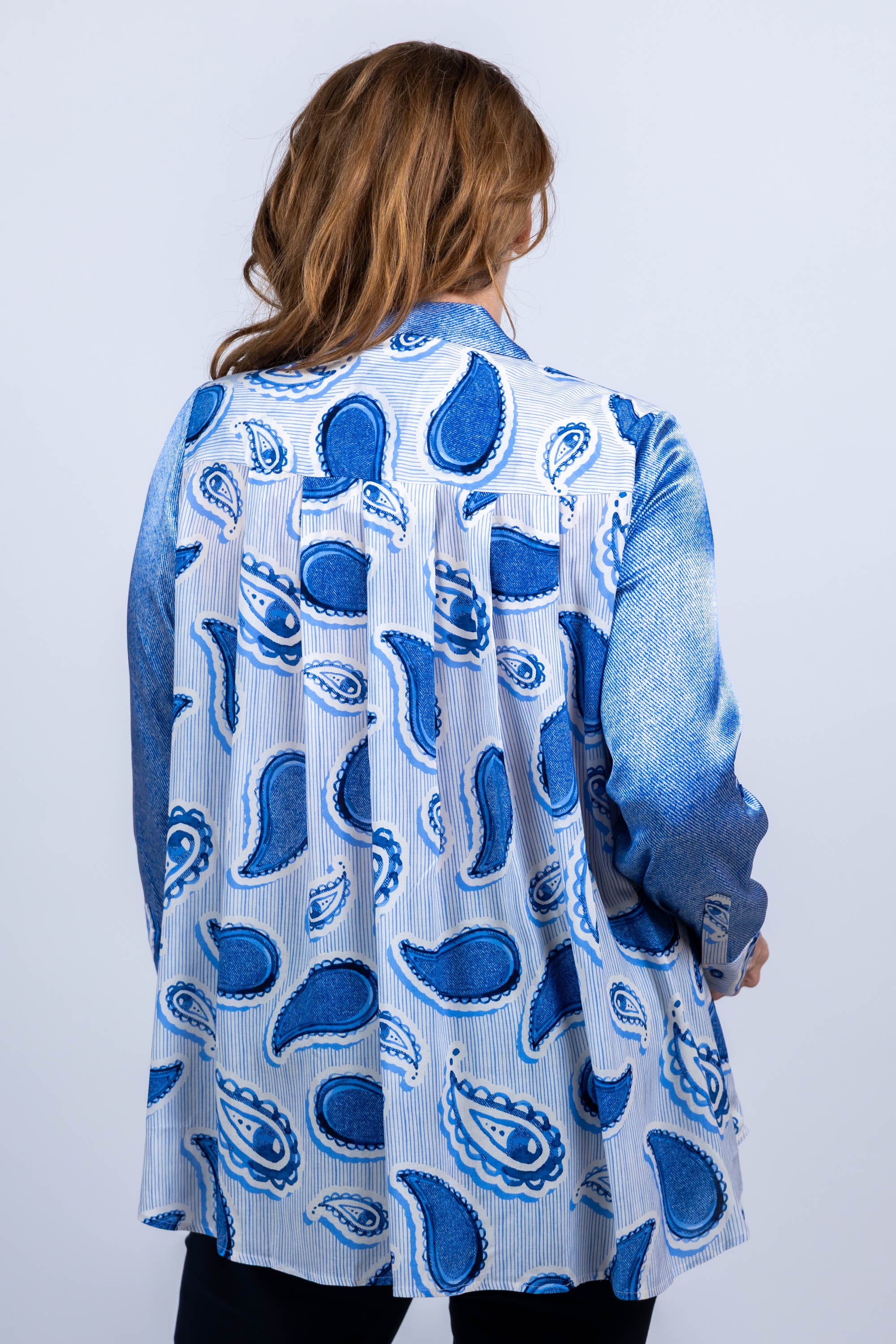 Blouse met print - Inkt