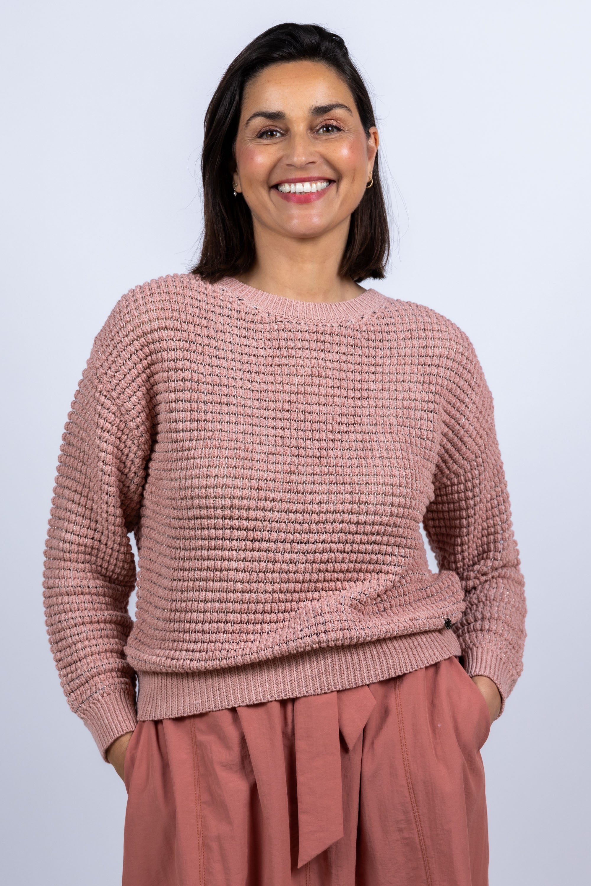 Trui met structuur - Roze