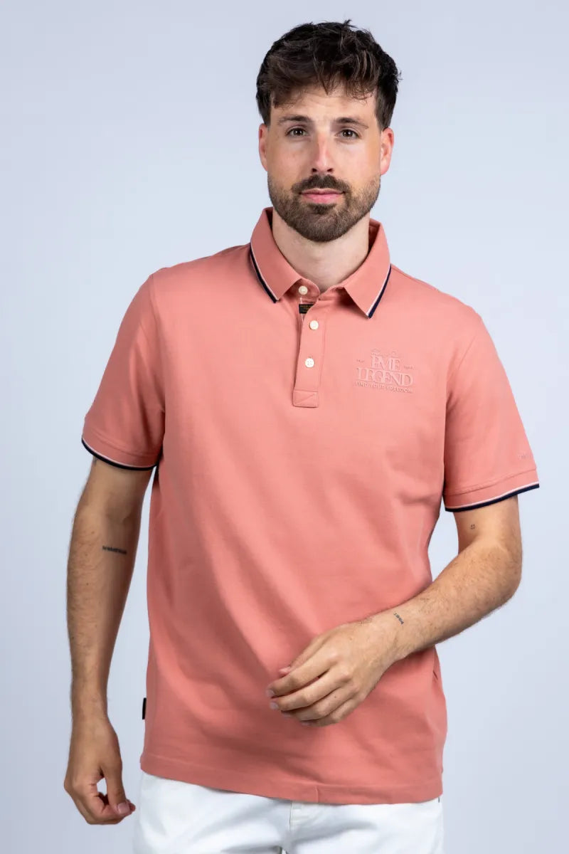 PME PME PPSS2604867 Polo met kraag - Oudroze