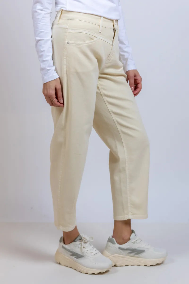 CAMBIO CAMBIO 9559-0036.14 Broek met balloonfit - Vanille