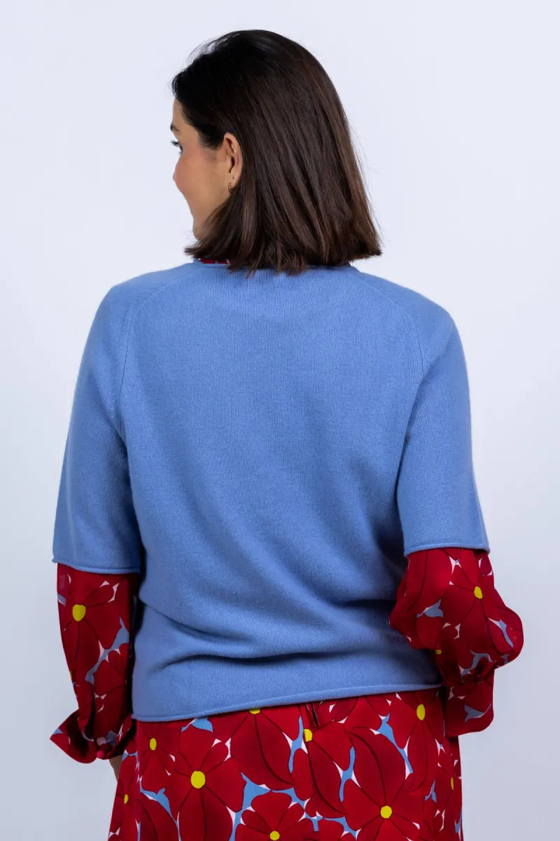 LUISA CERANO LUISA CERANO 138749-5871 Trui met korte mouwen - French blue