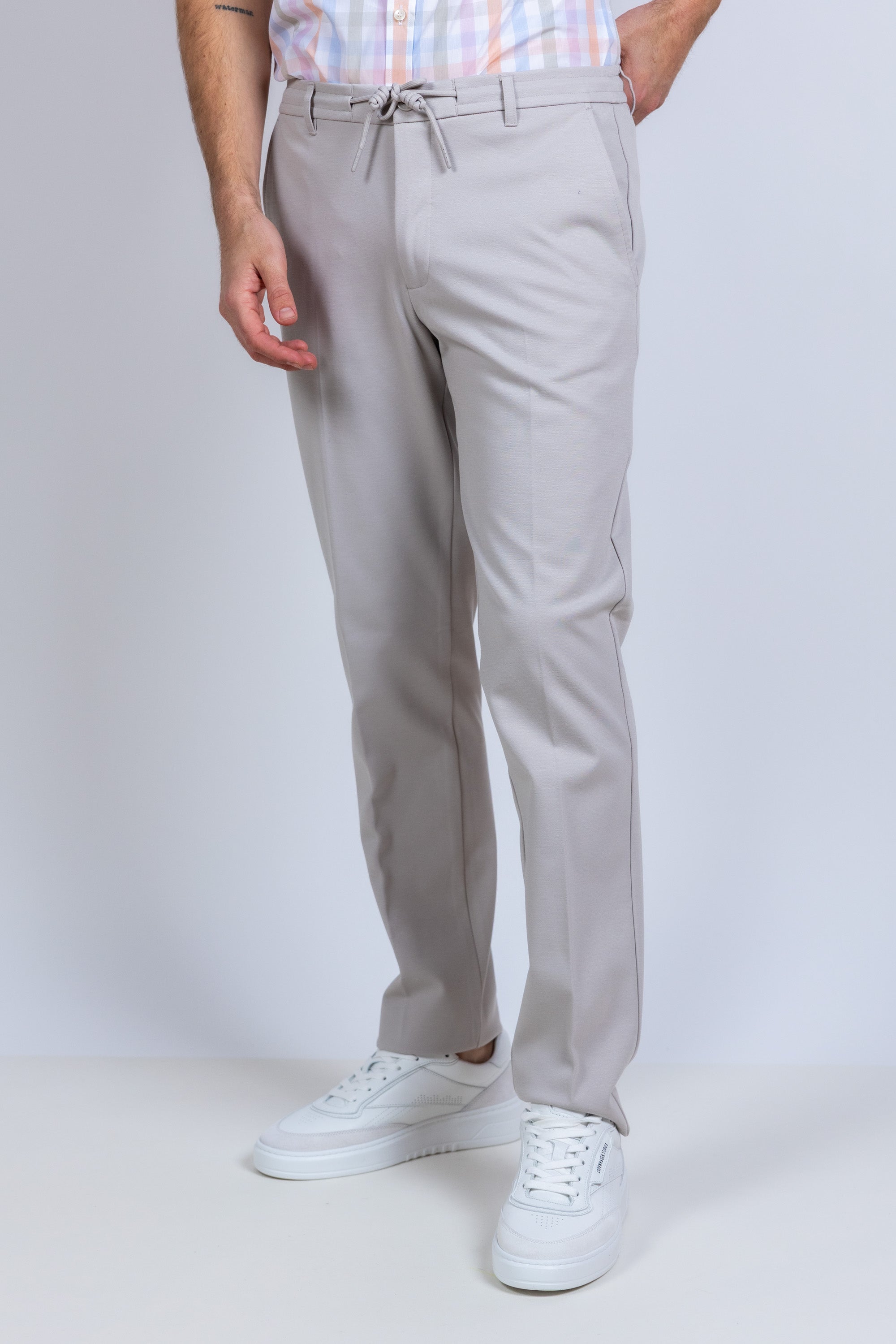 Broek met koord - Beige