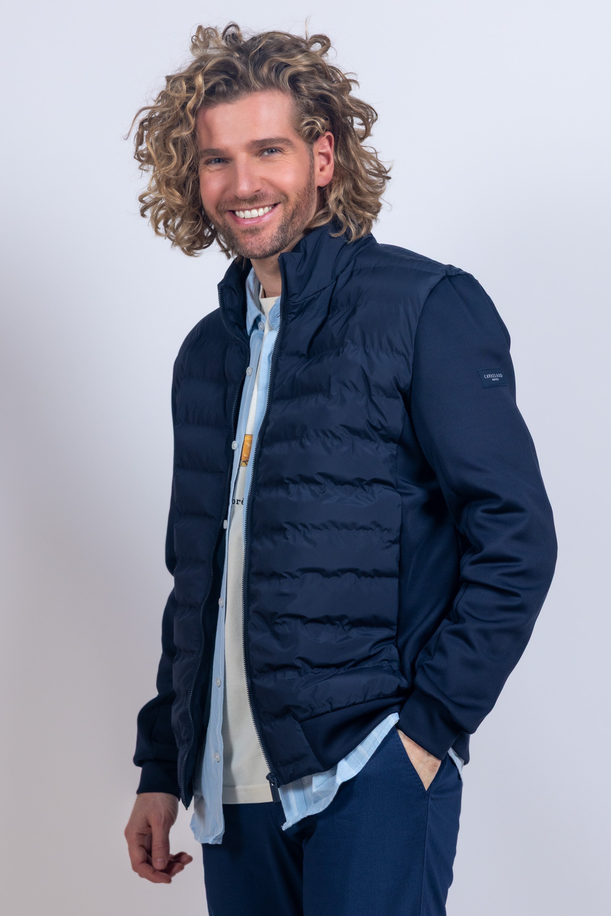 Gewatteerd jack - Marine