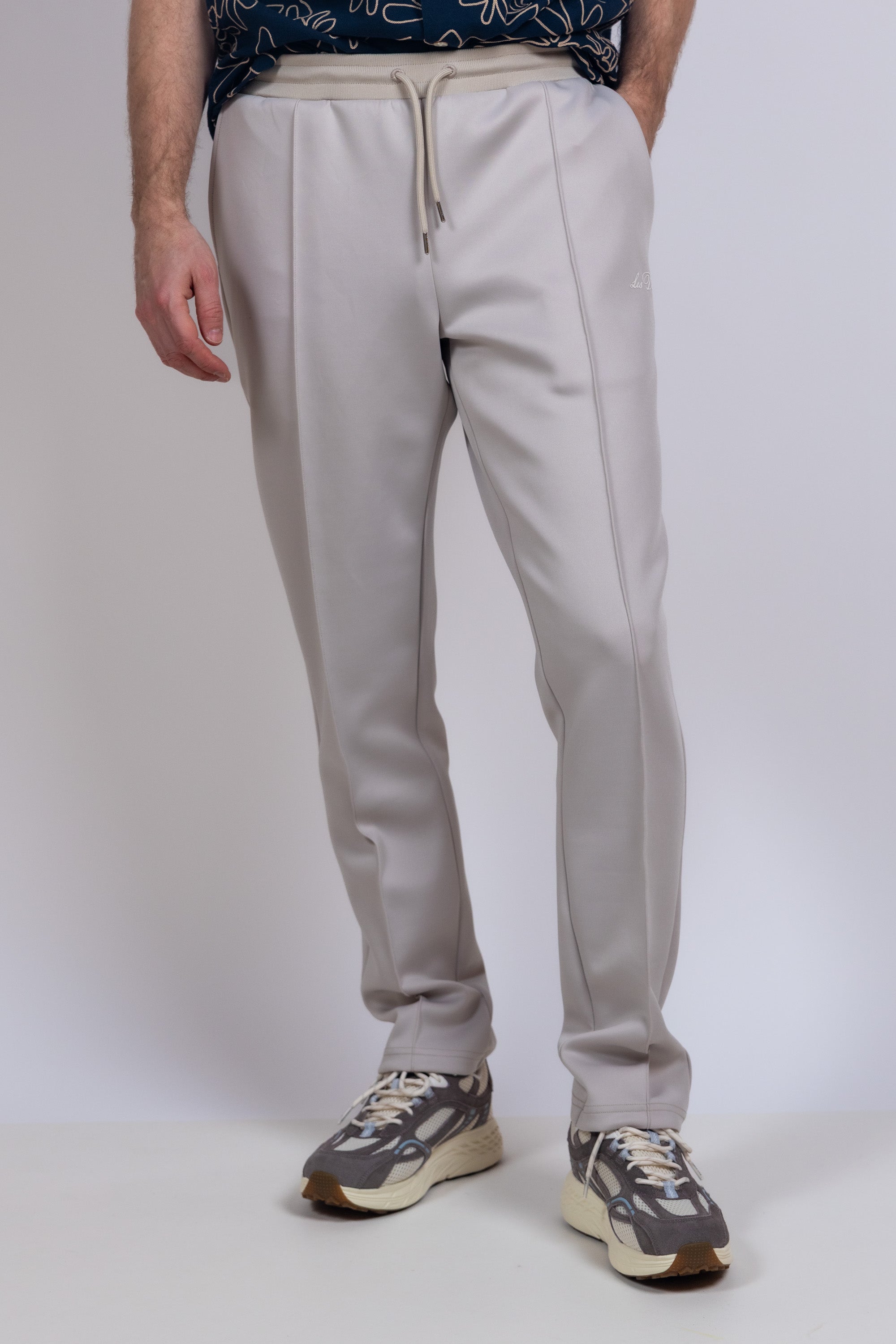 Broek met tunnelkoord - Licht taupe