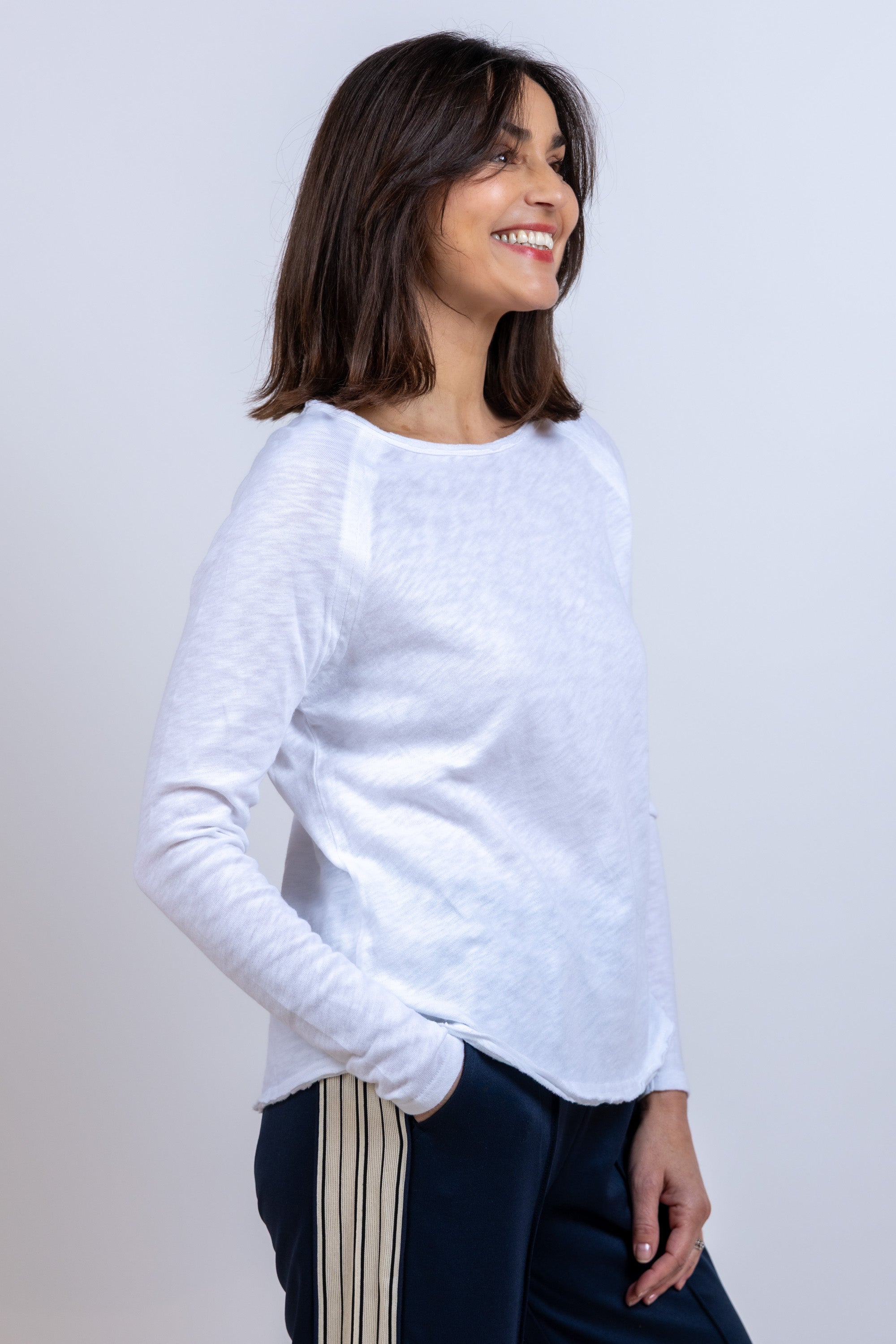 T-shirt met lange mouwen - Wit