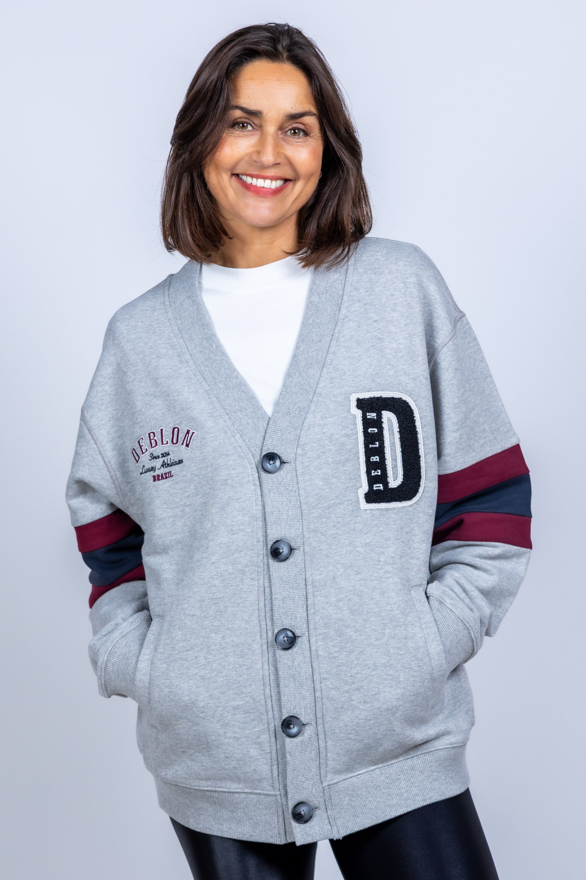 Vest met knopen - Lichtgrijs