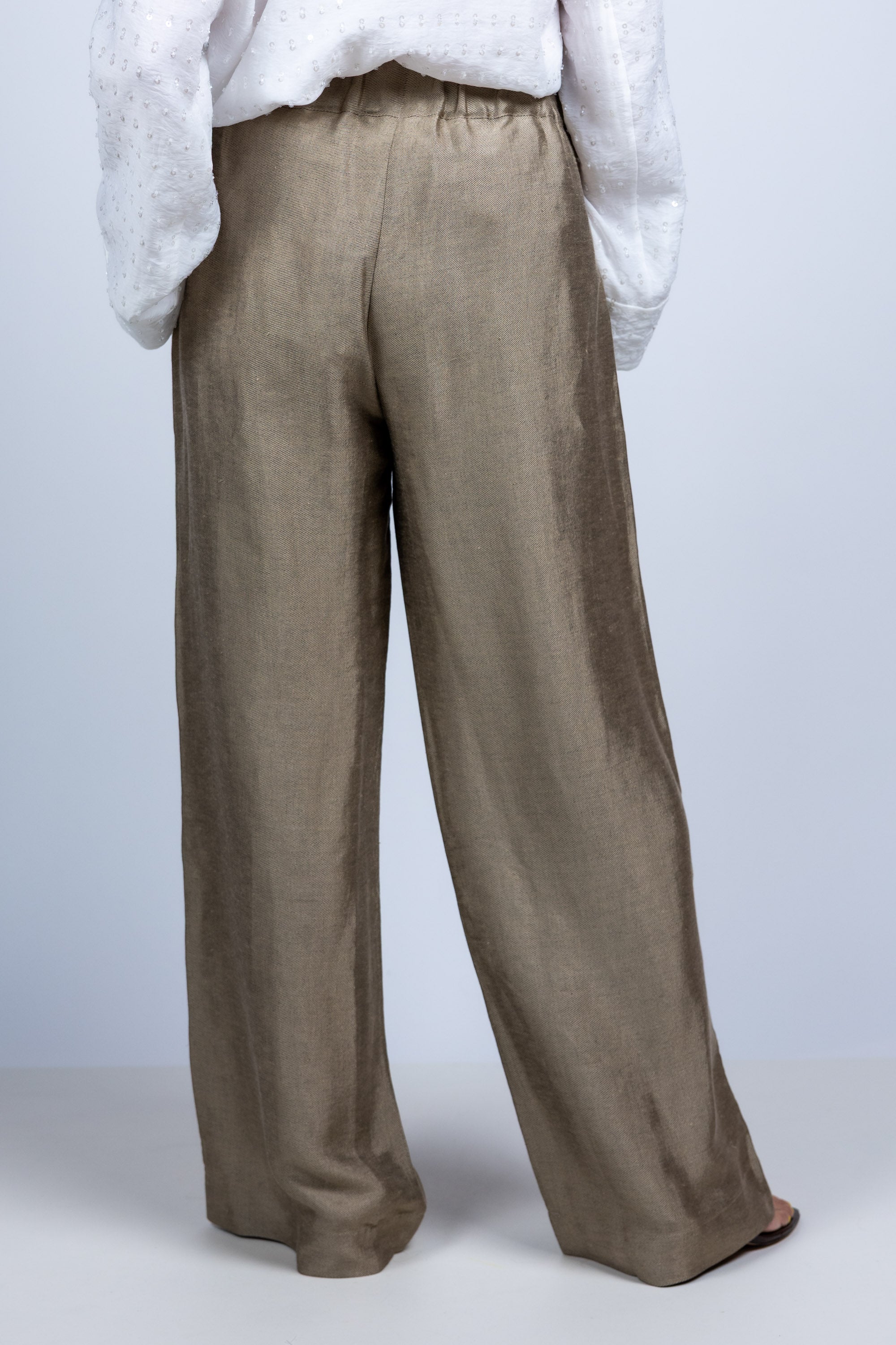 Wijde pantalon - Goud