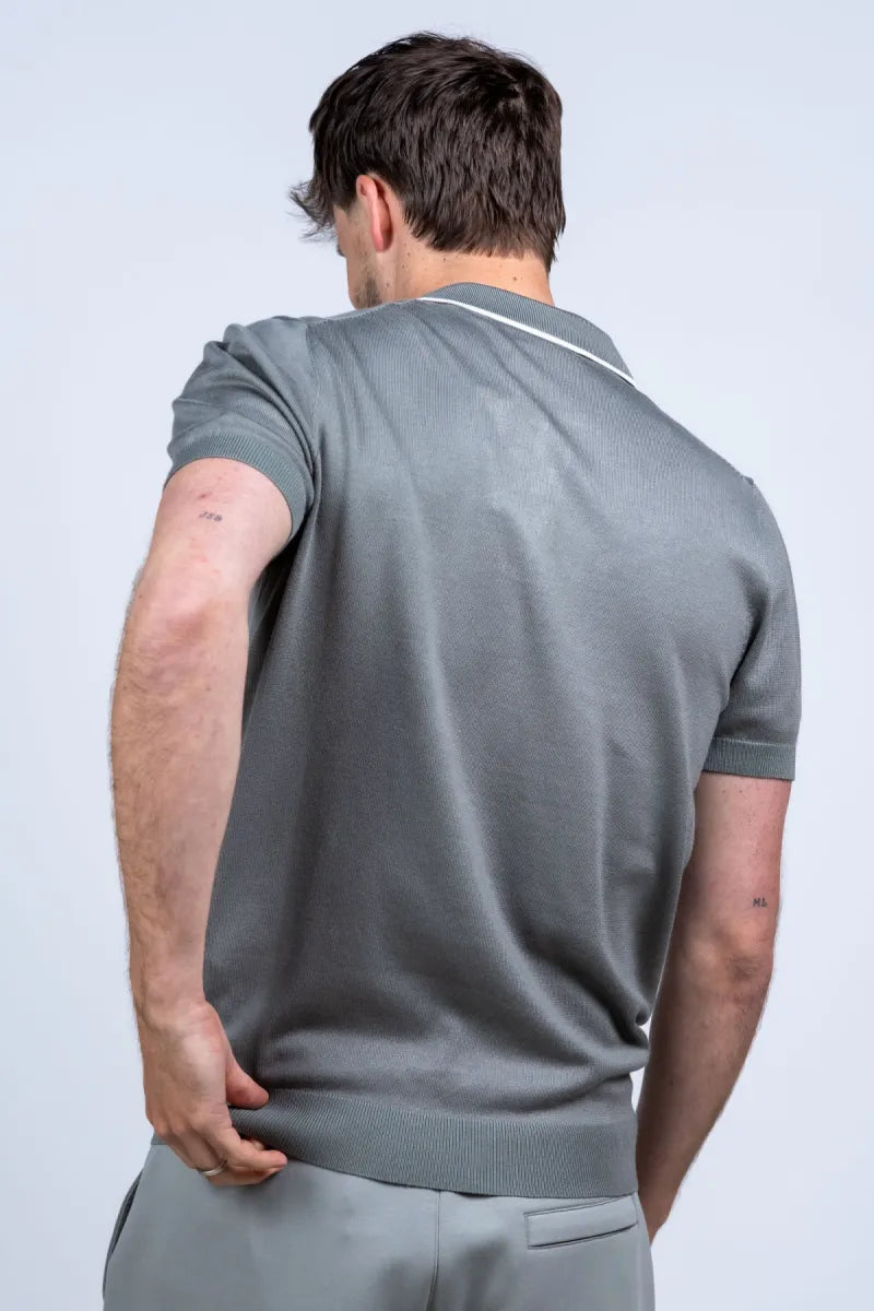 NEW ZEALAND AUCKLAND NEW ZEALAND AUCKLAND 26BN182 NEW ZEALAND AUCKLAND 26BN182 Polo met knopen - Olijfgroen
