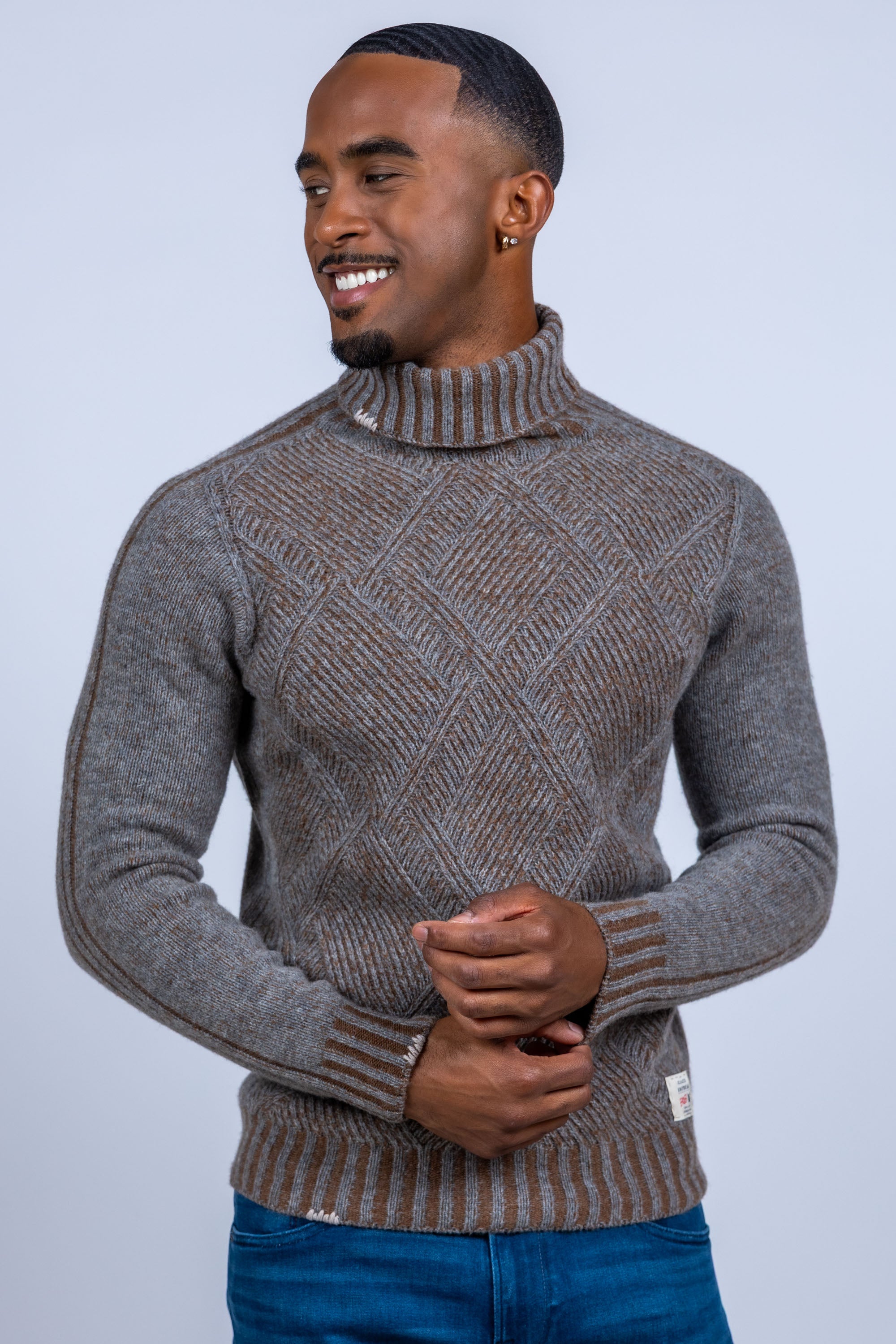 Coltrui met patroon - Taupe