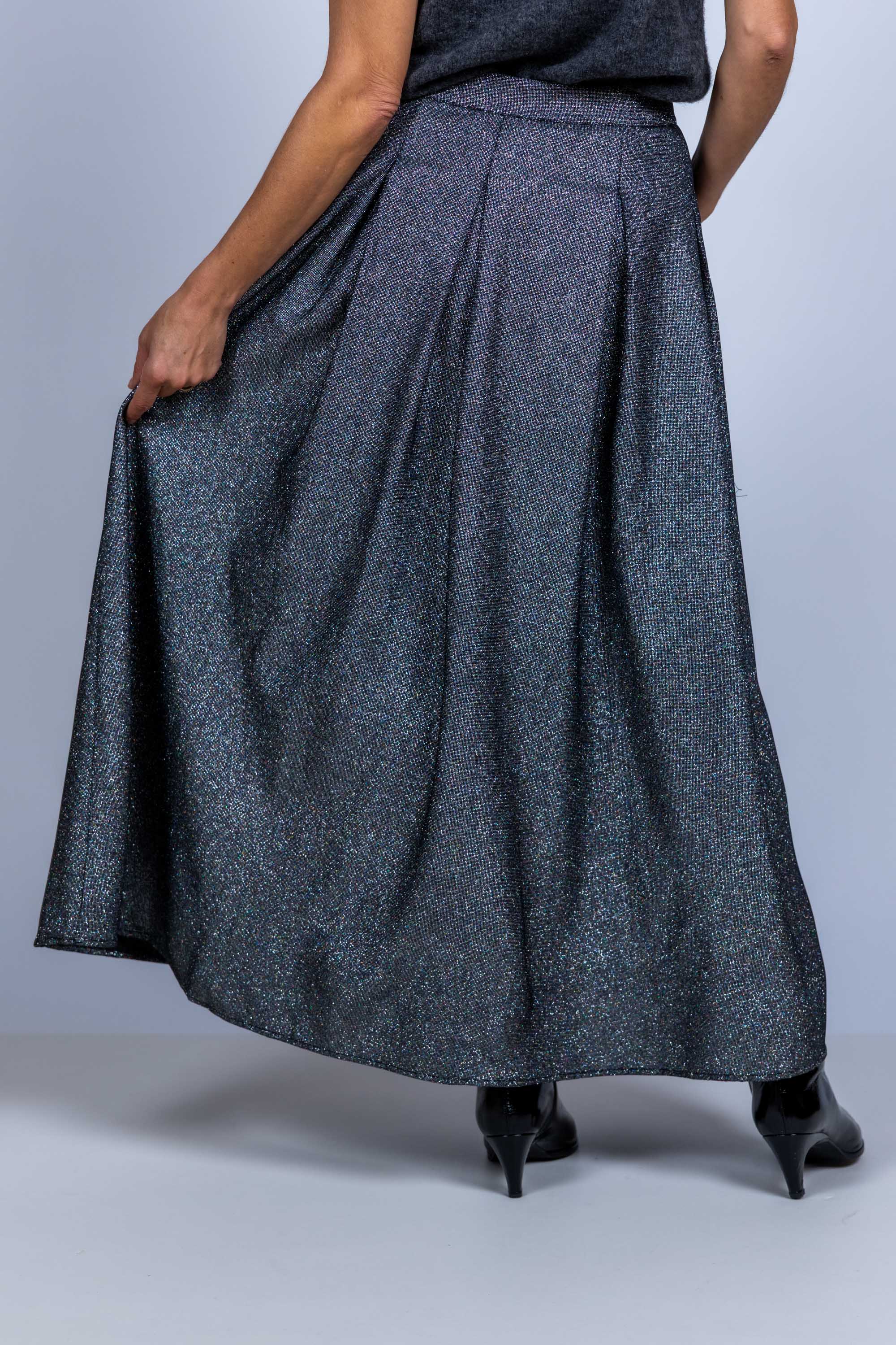 Rok met plooien - Zilver