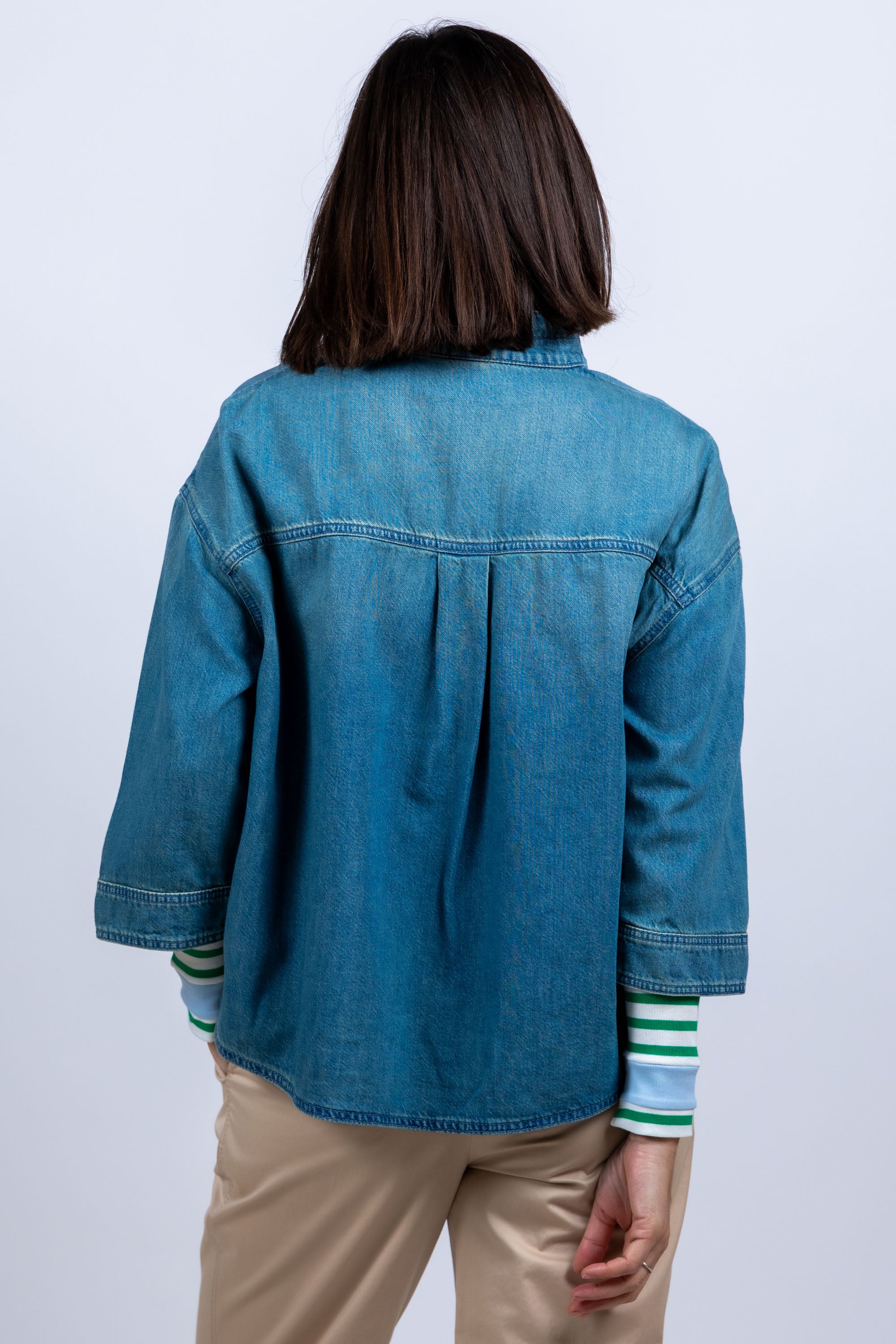 Denim blouse - Licht jeans
