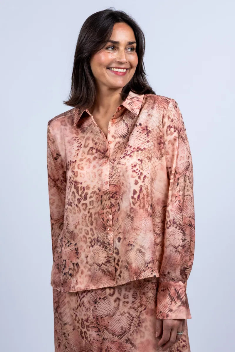 BA&SH BA&SH CORNELIA Blouse met print - Roze