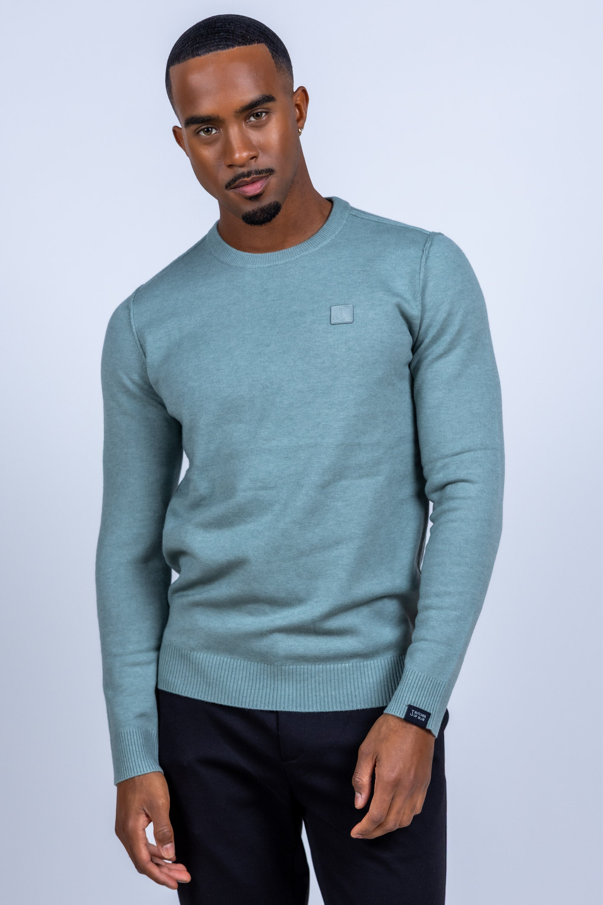 Trui met ronde hals - Mint