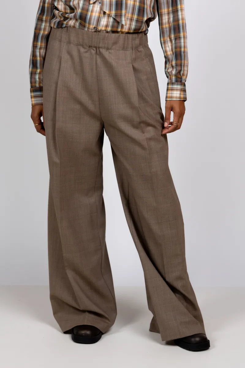 SEMICOUTURE SEMICOUTURE Y6WM25 Wijde pantalon - Taupe