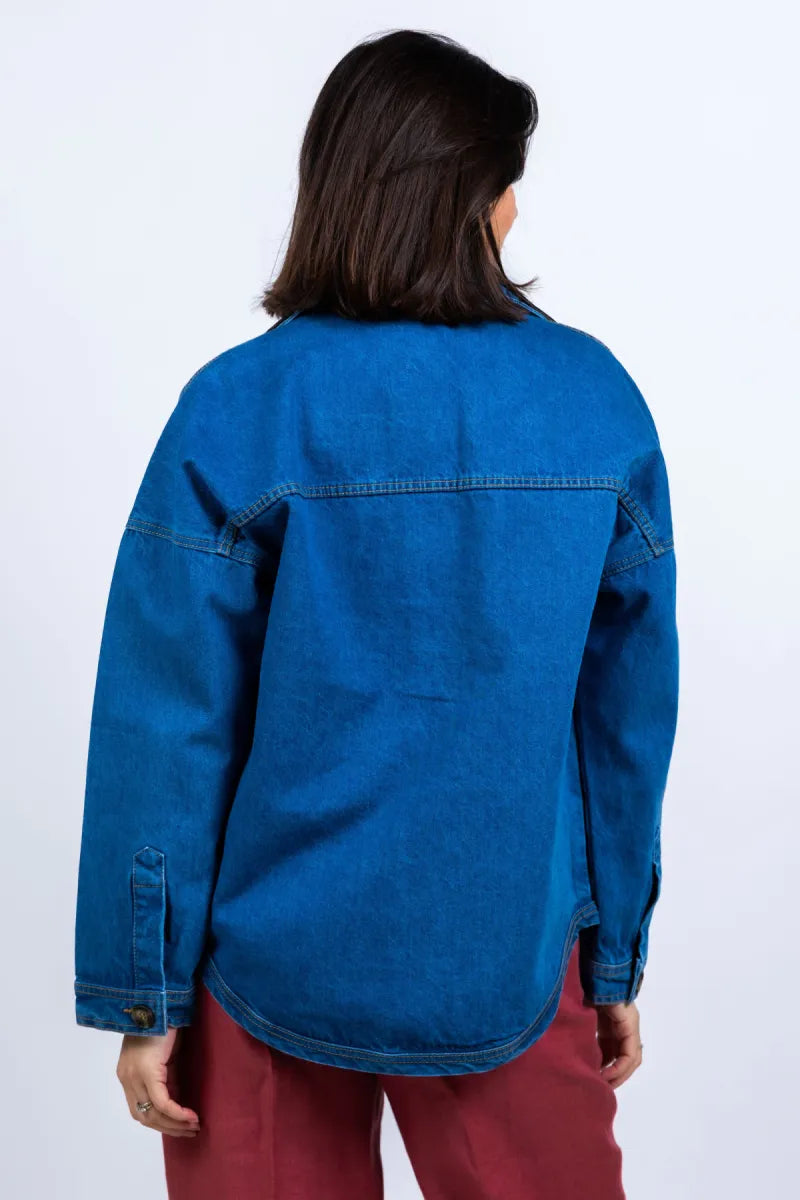STUDIO AR Spijkerjasje met knopen - Jeans