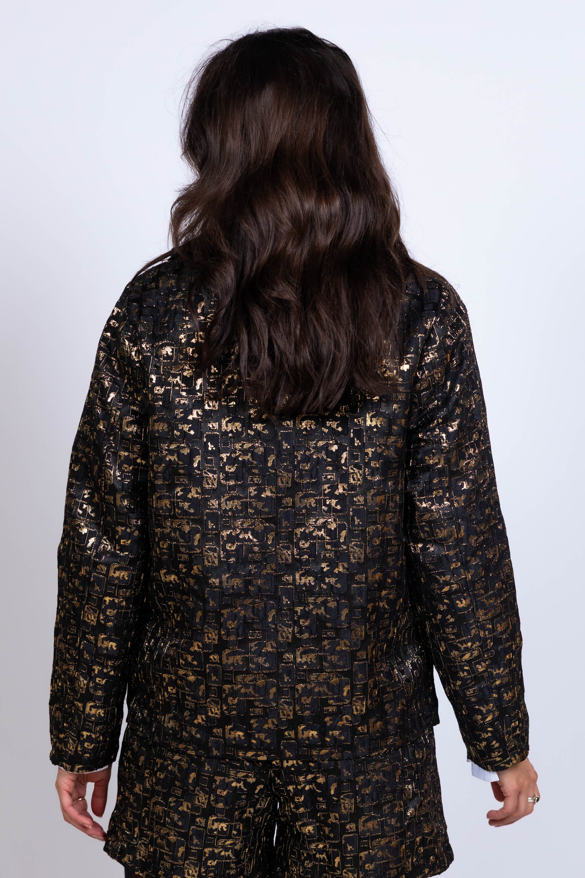 Jasje met patroon - Zwart