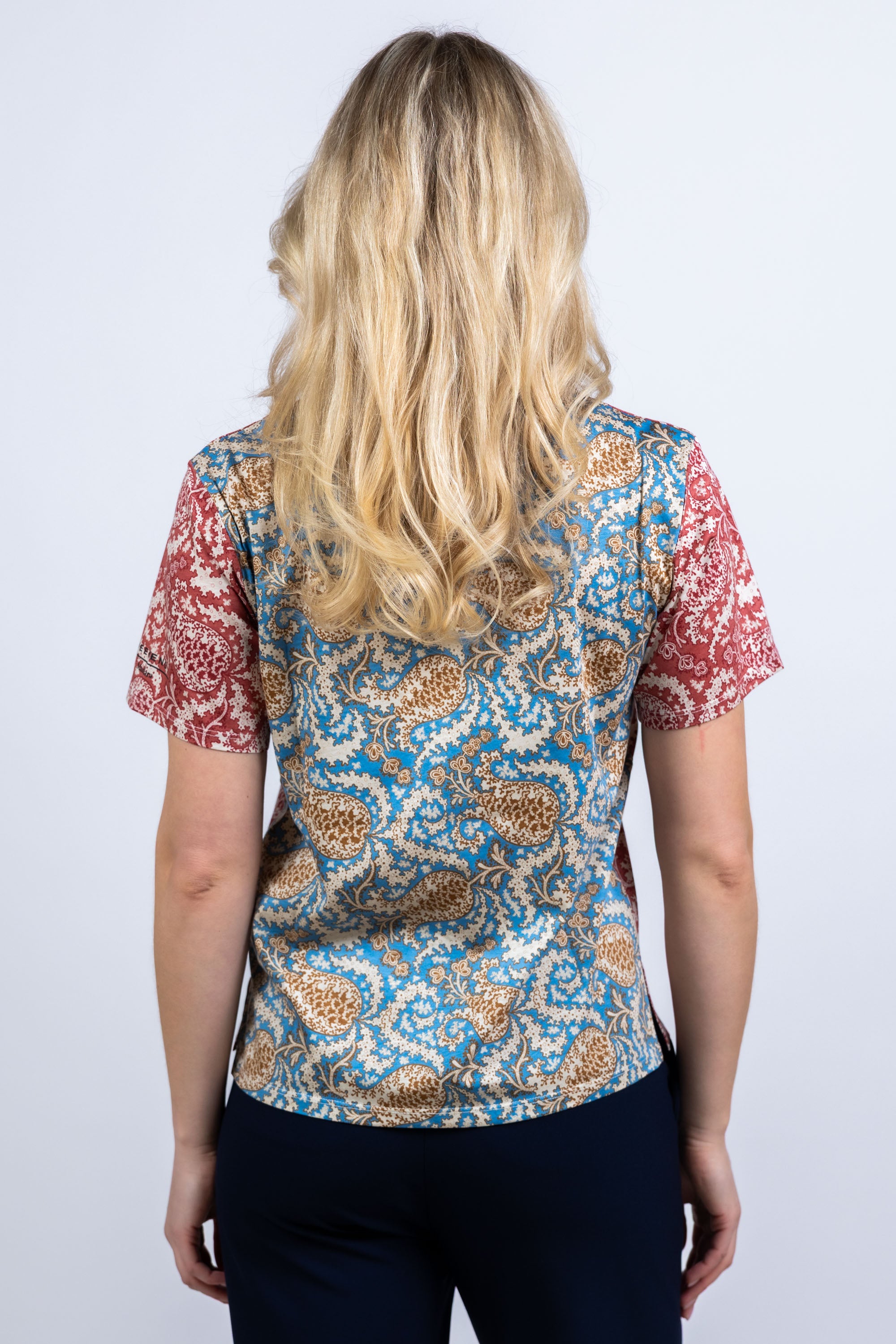 T-shirt met print - Oudroze