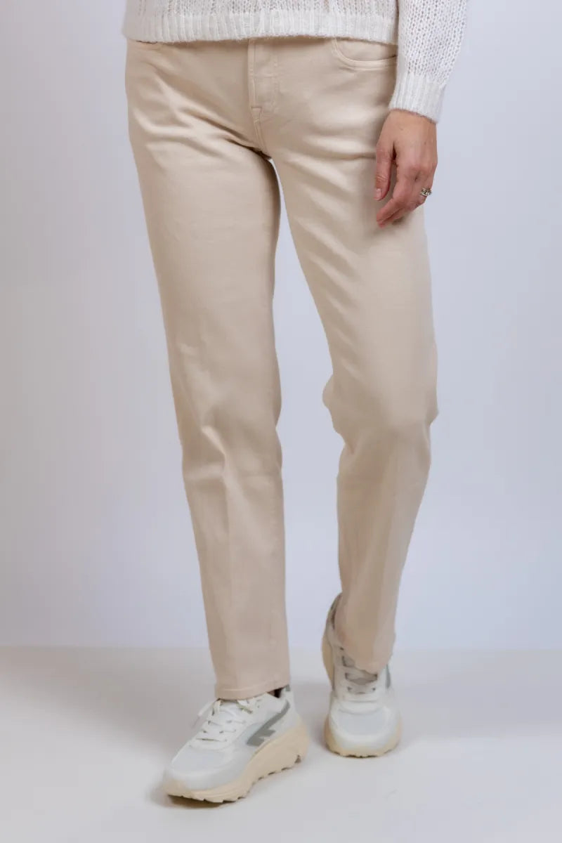 FOR ALL MANKIND FOR ALL MANKIND CALIE STRAIGHT Broek met rechte pijpen - Beige