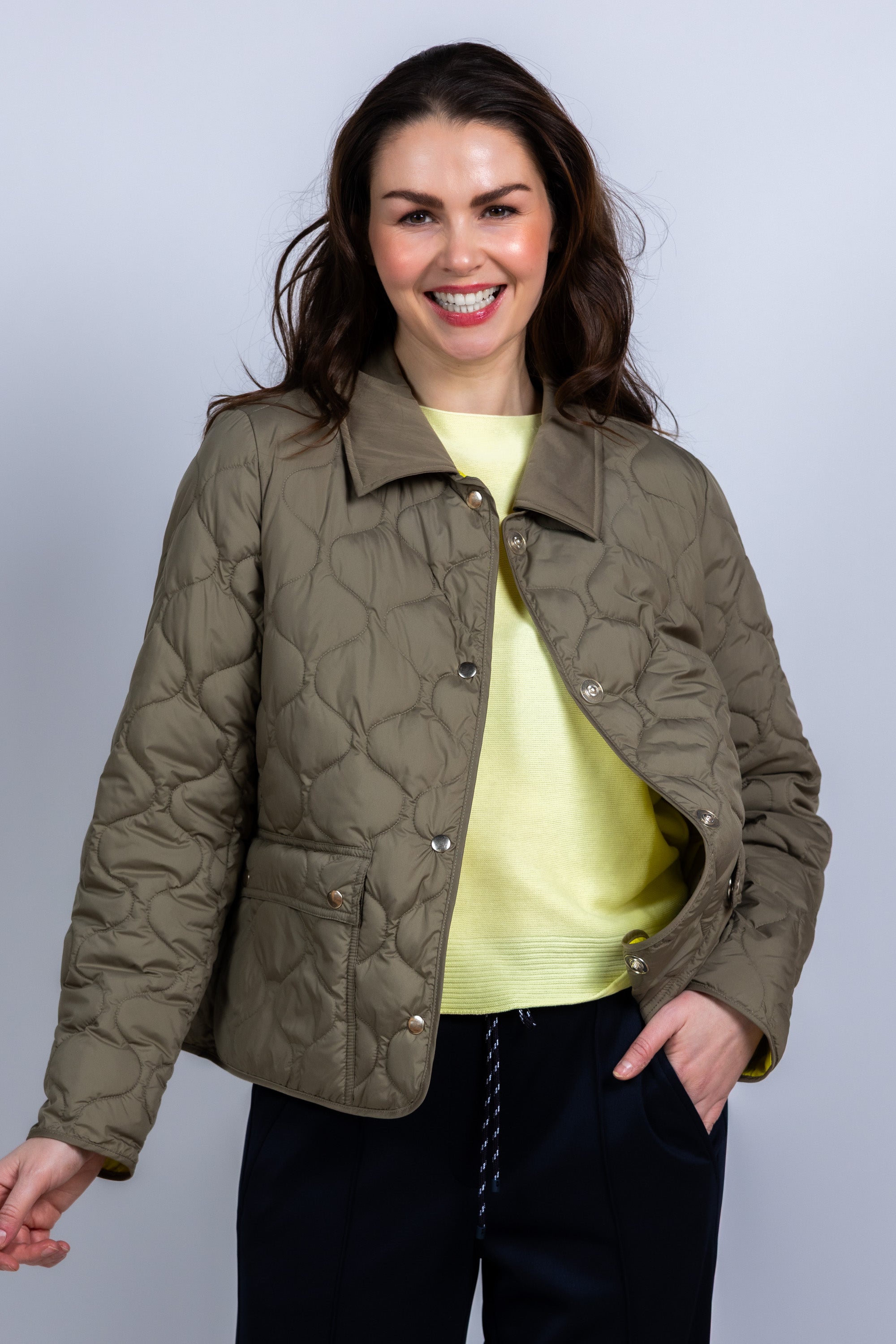 Gewatteerd jasje - Khaki