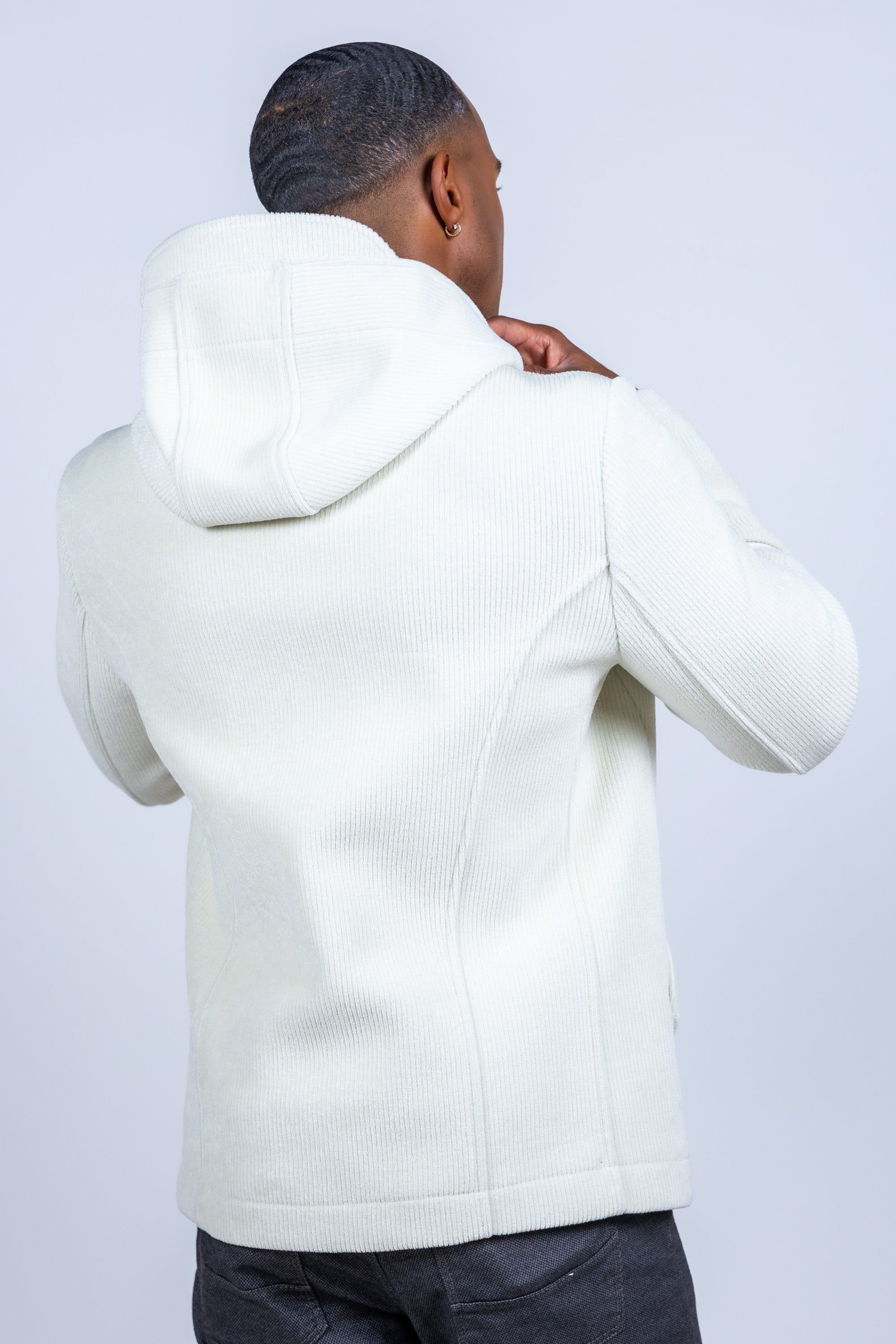 Jas met knopen - Ecru